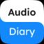 Audio Diary: a simple journal logo