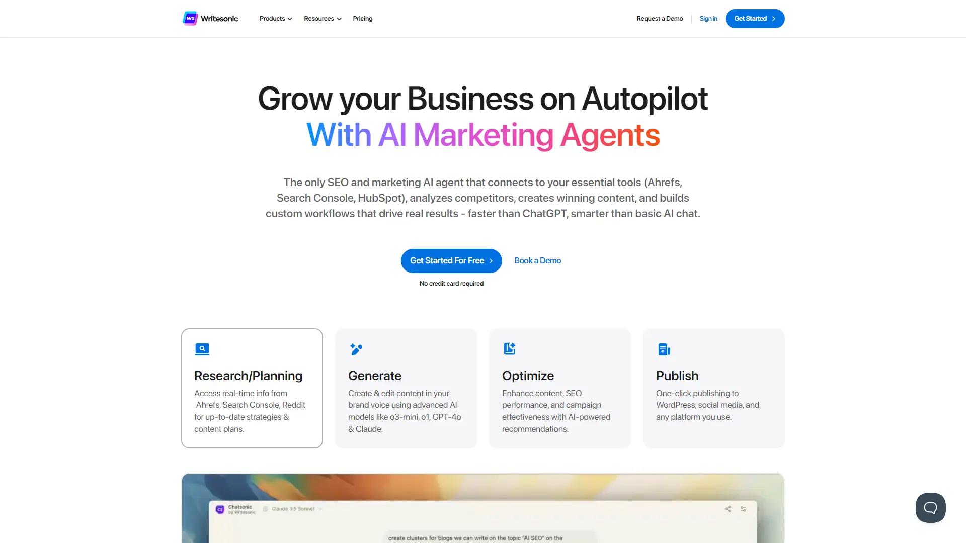 Writesonic AI Writer screenshot