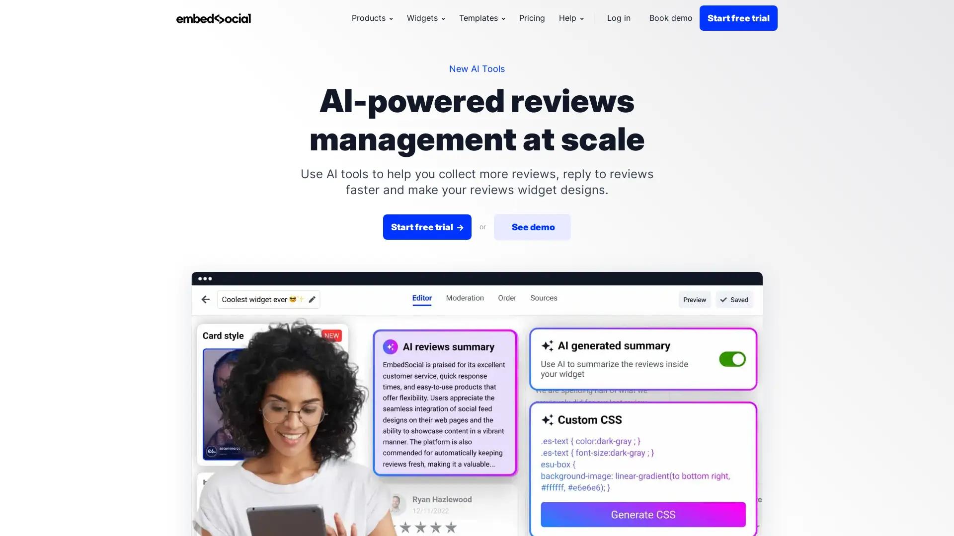 AI Reviews Management by EmbedSocial screenshot
