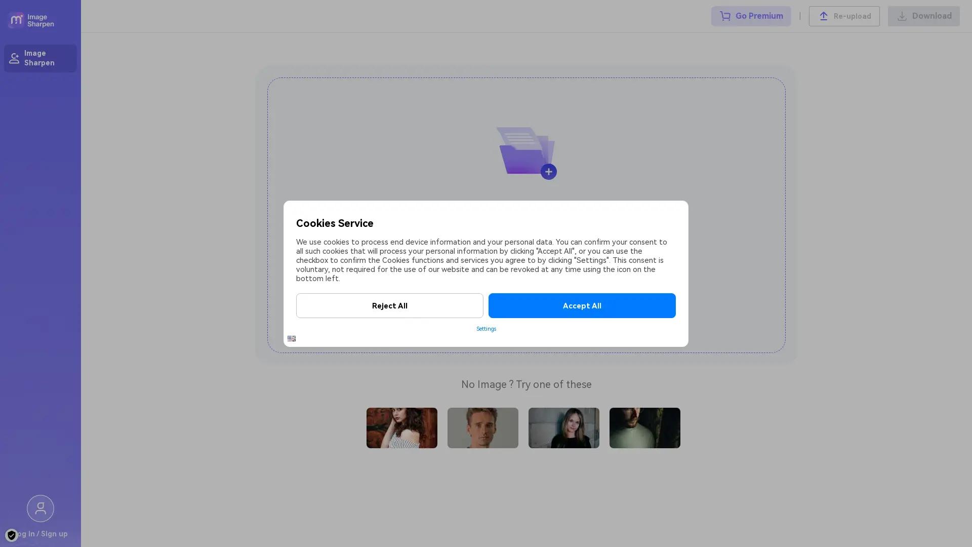 AI Image Sharpener Online from Media screenshot