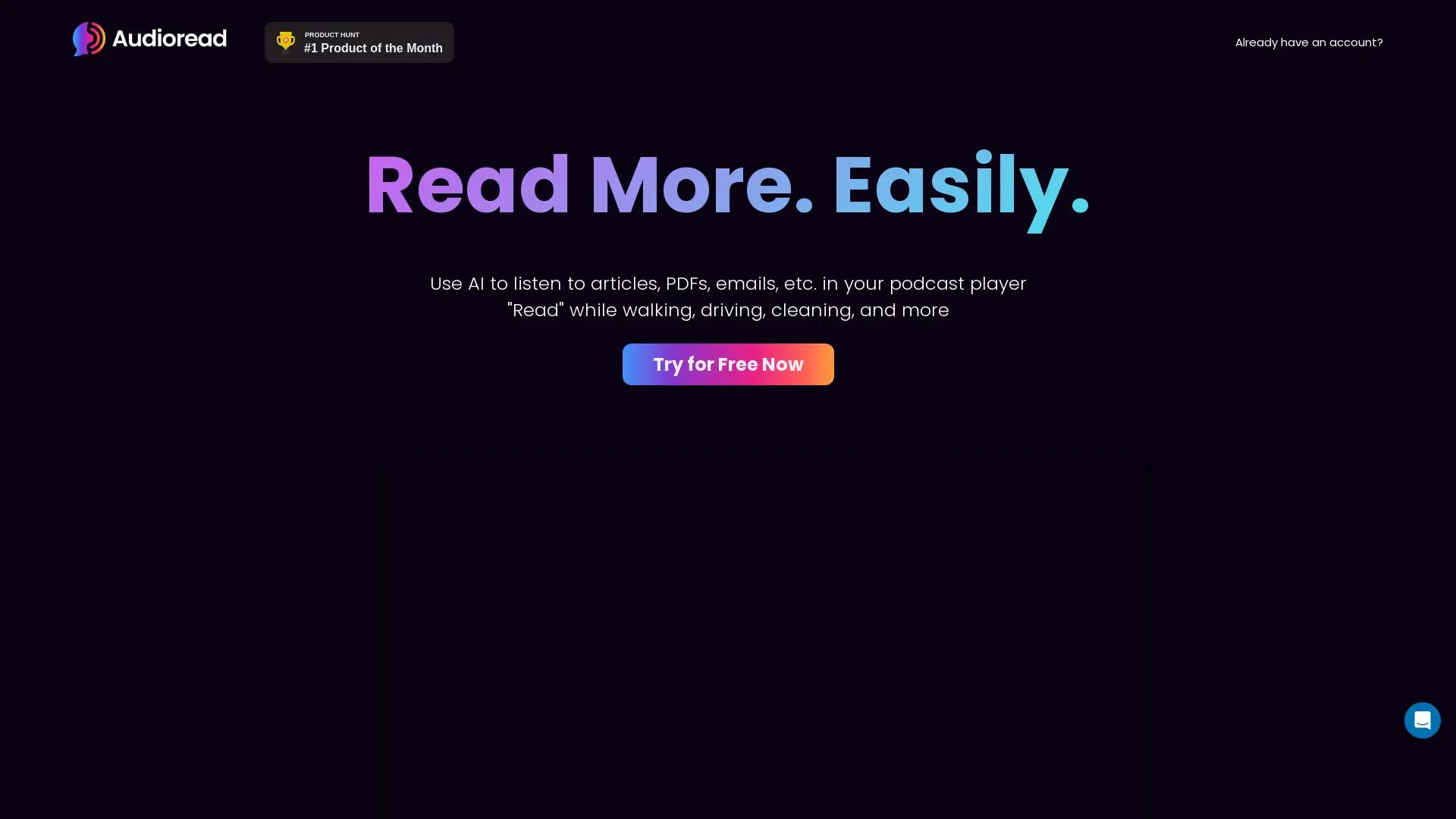 Audioread screenshot