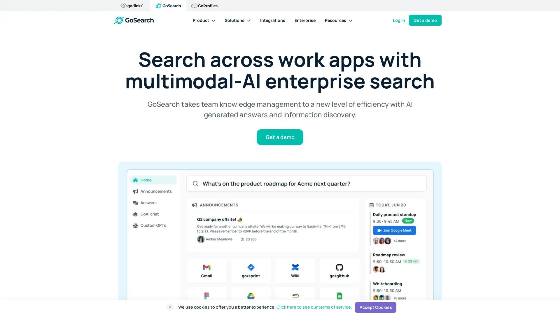 GoSearch screenshot