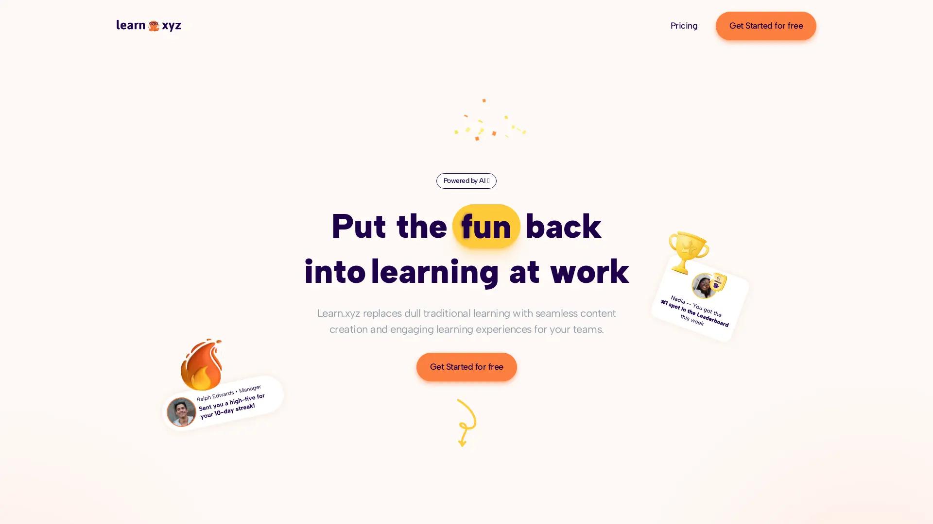 Learn.xyz screenshot