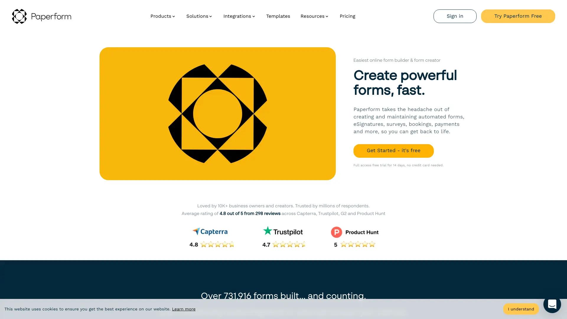 Paperform screenshot