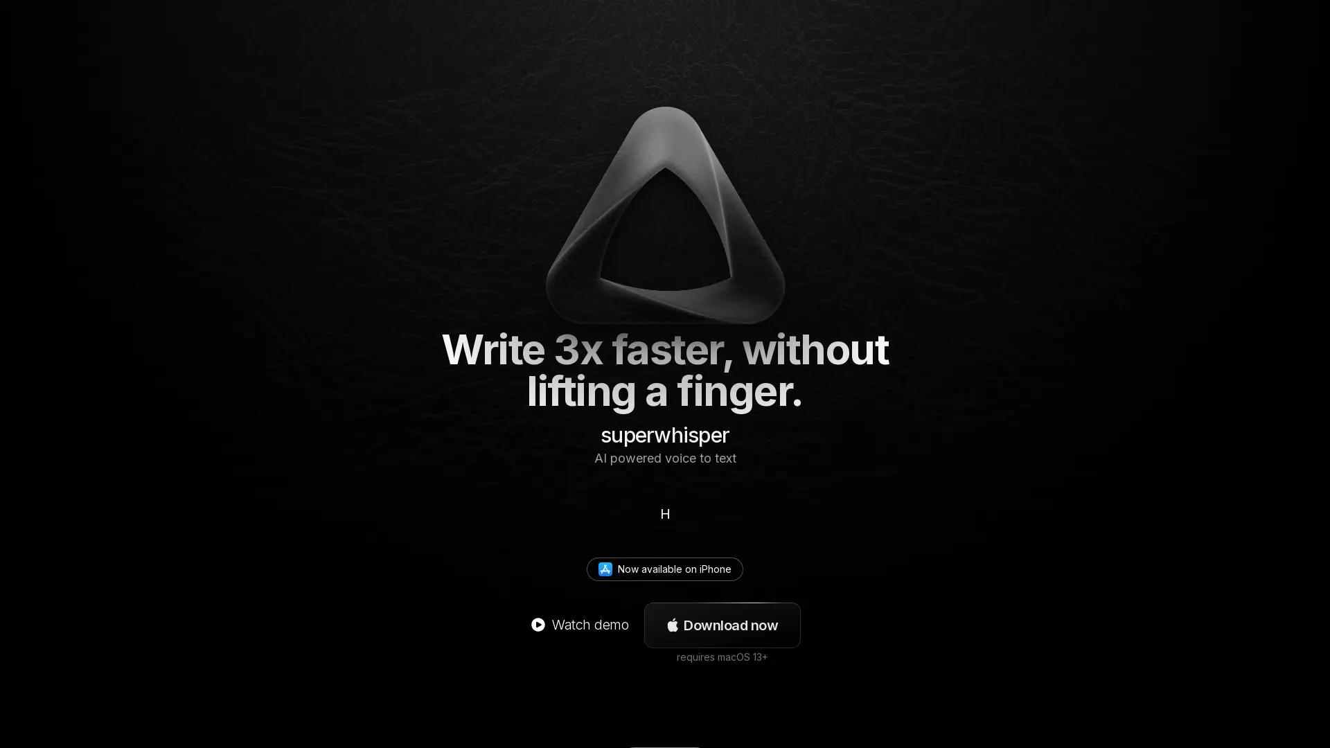 superwhisper screenshot