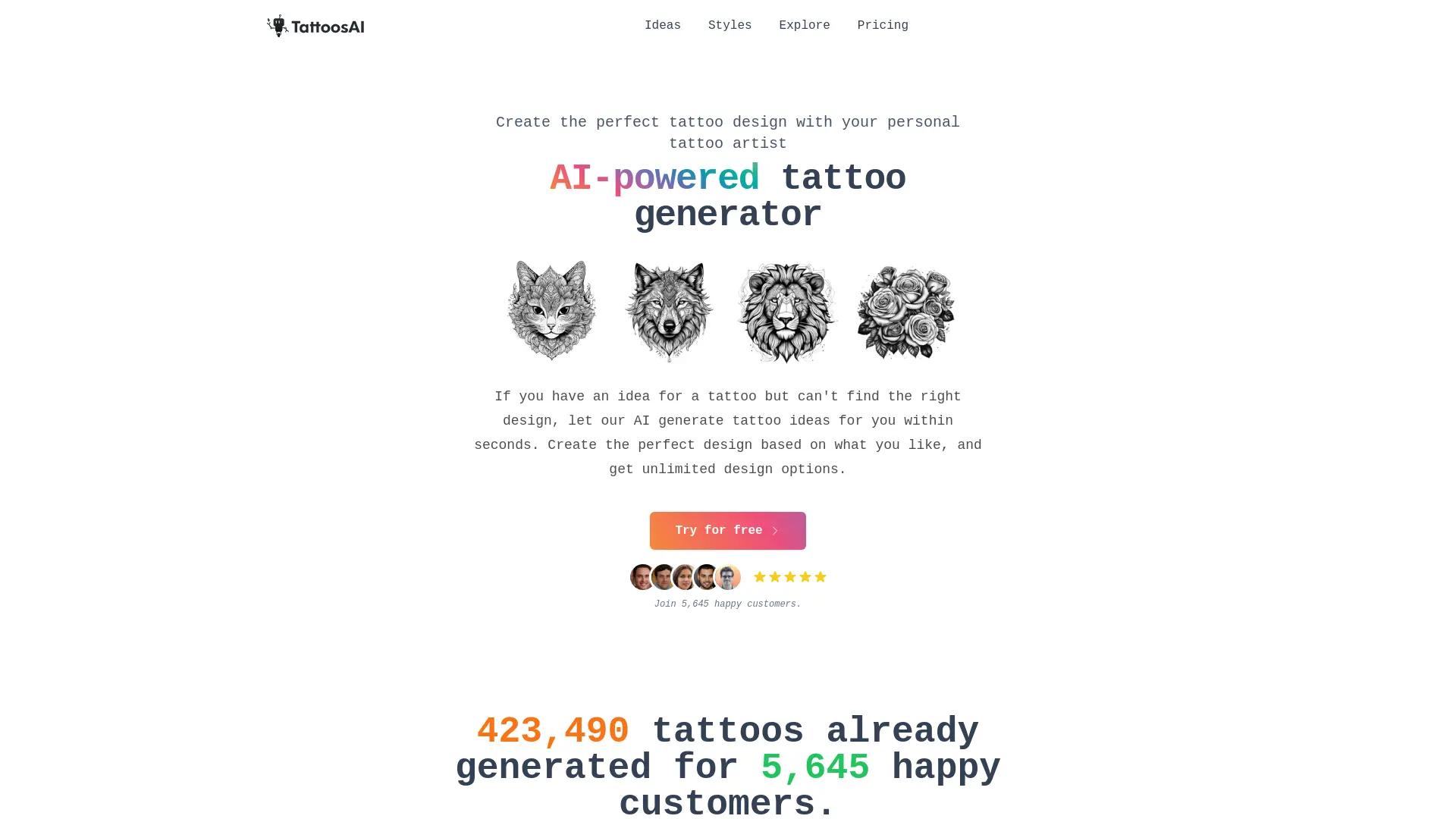 TattoosAI screenshot