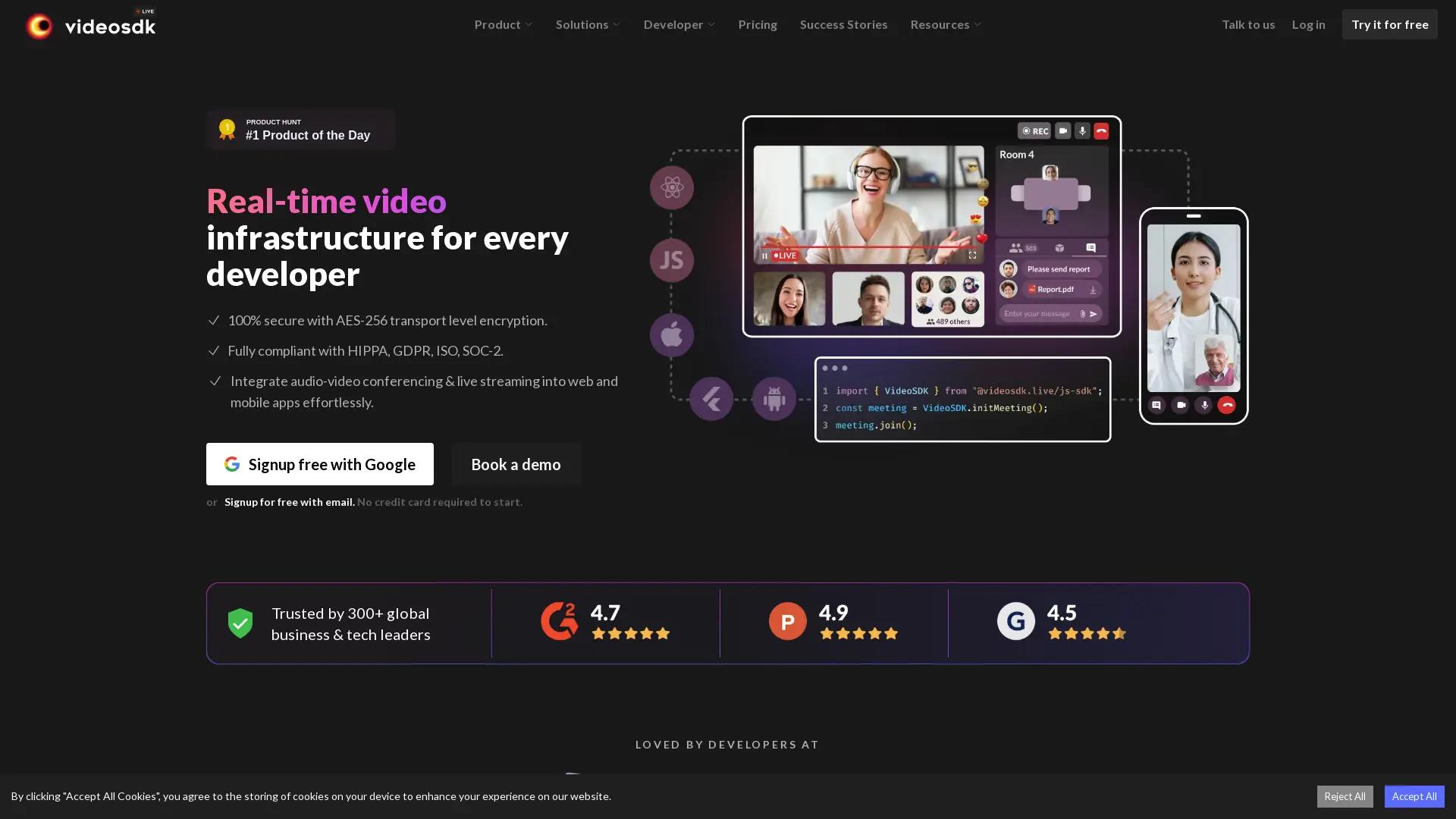 Video SDK screenshot