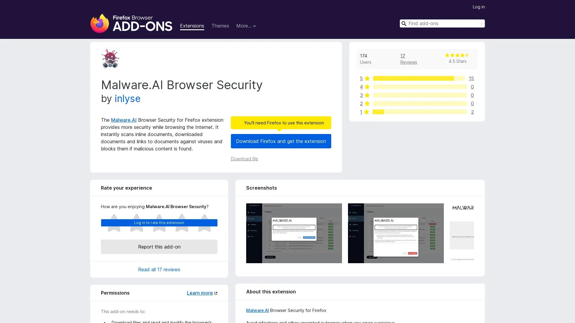 Malware AI Security screenshot