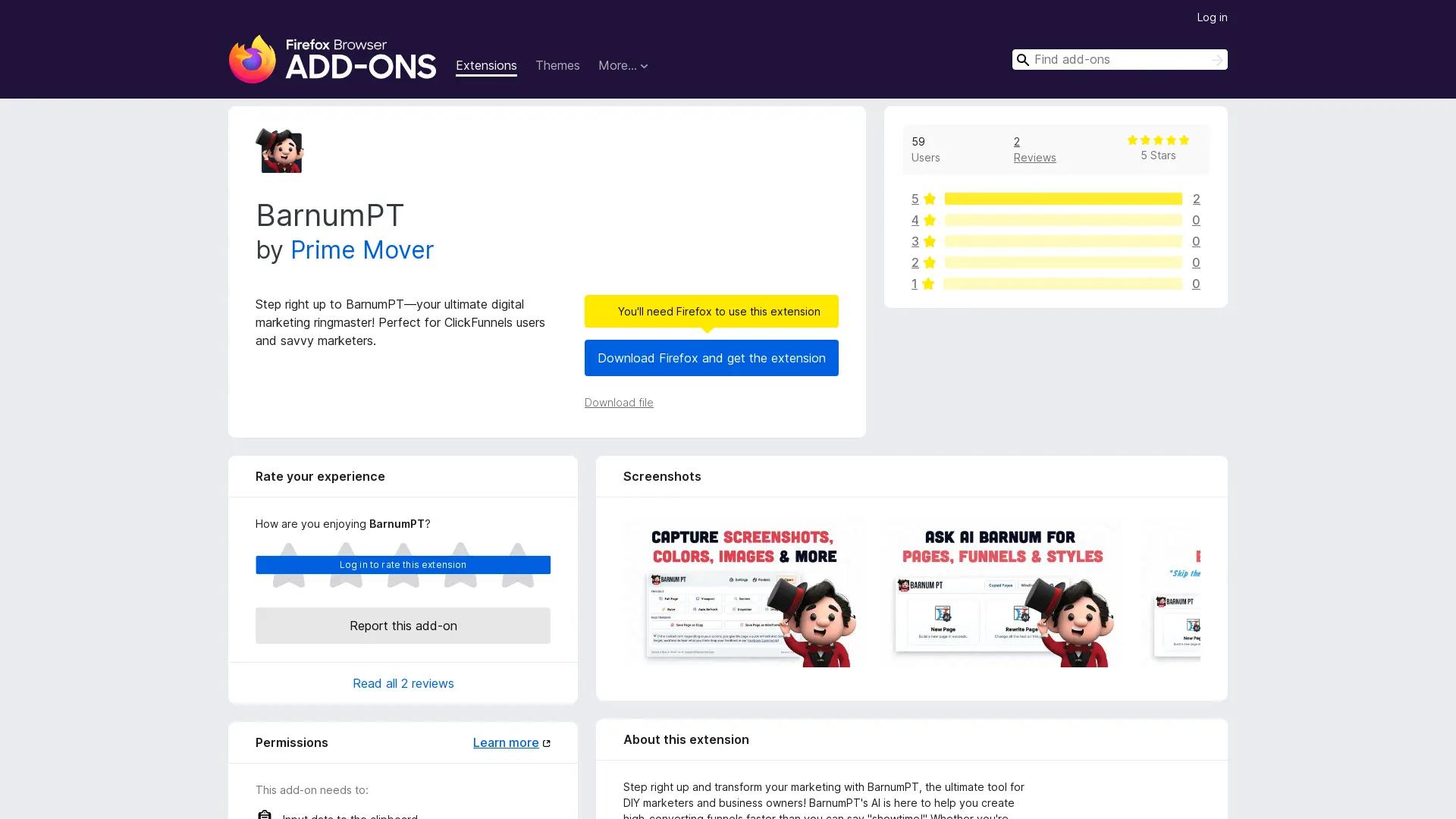 Barnum Testing Tool screenshot