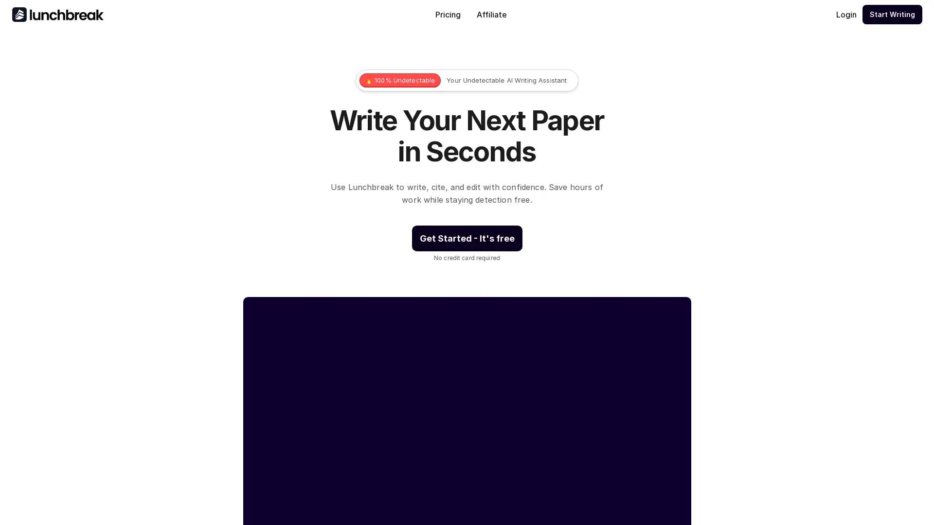 Lunchbreak AI screenshot