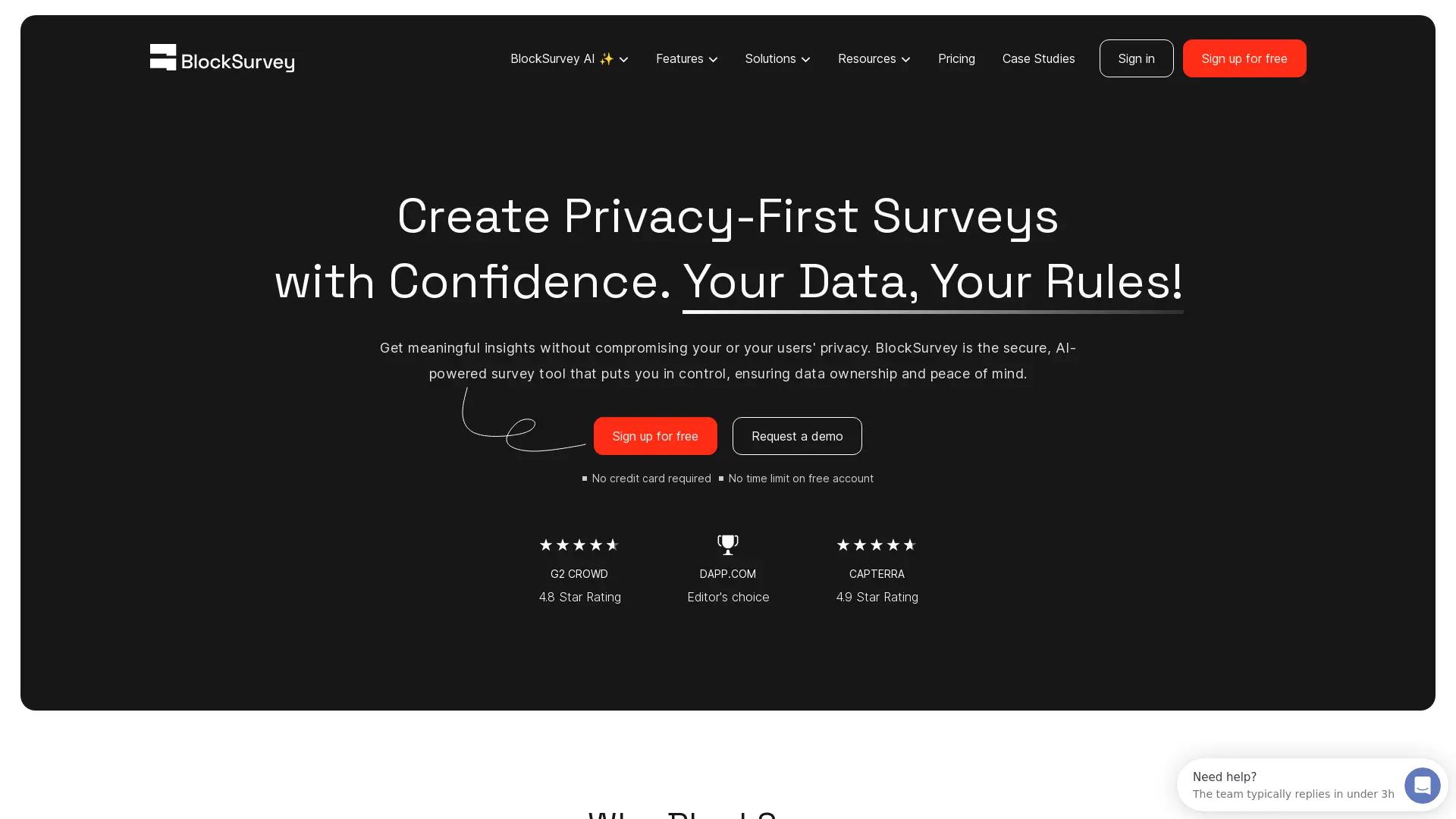 BlockSurvey screenshot