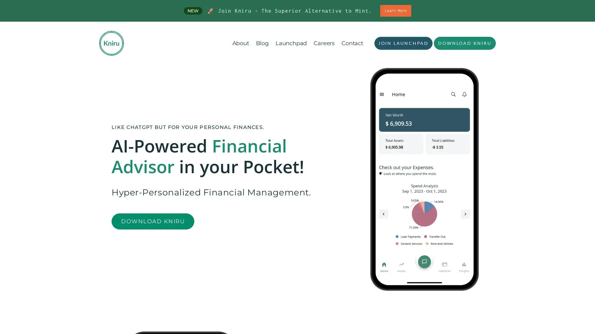 Kniru Finance AI screenshot