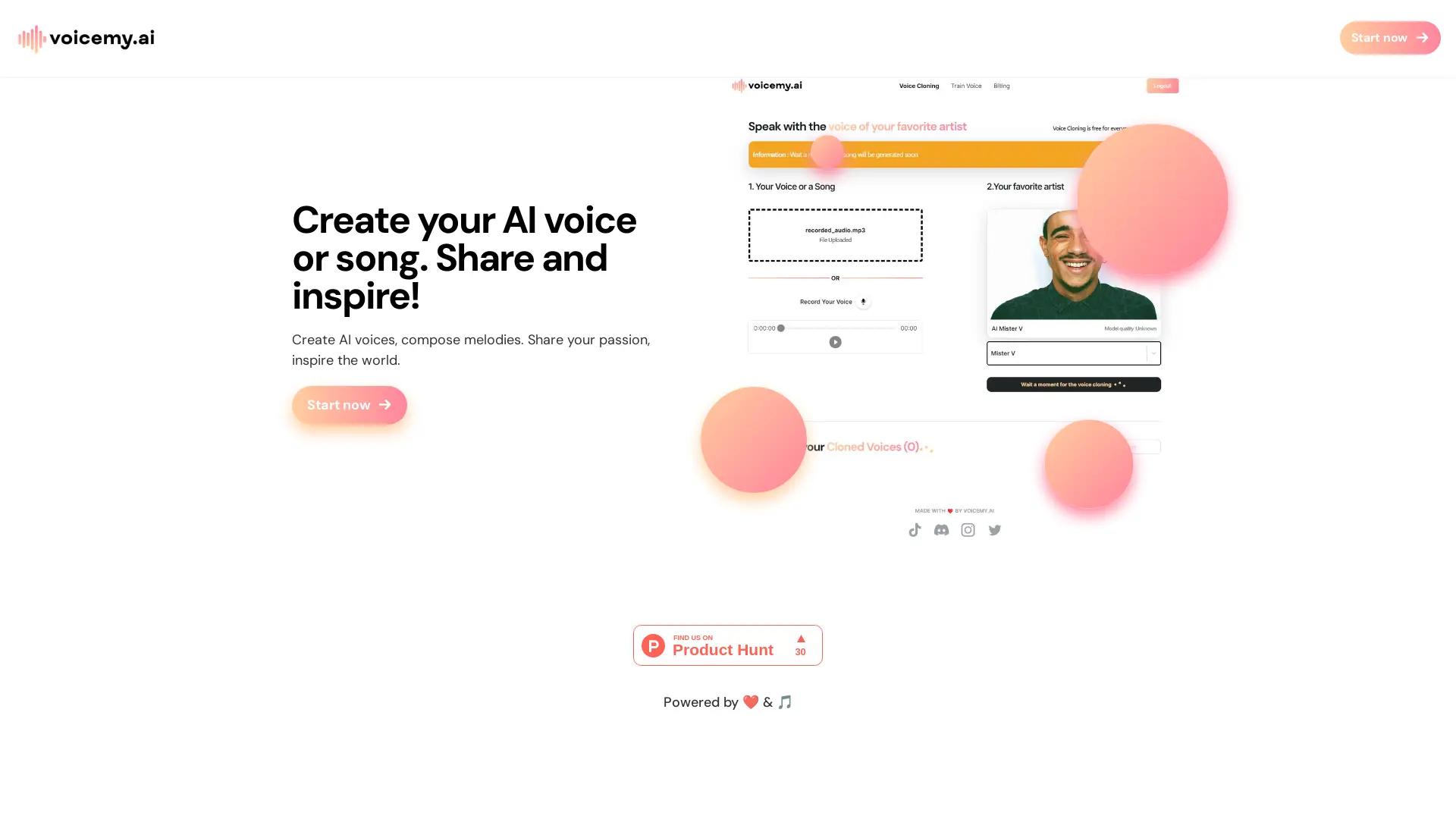Voicemy screenshot