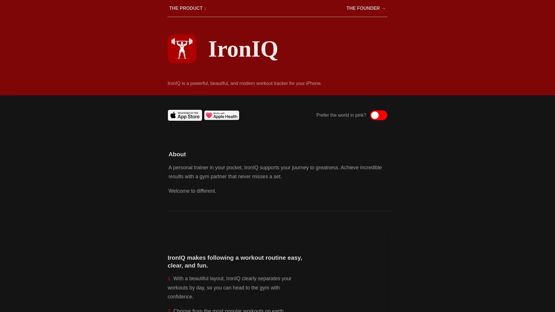IronIQ screenshot