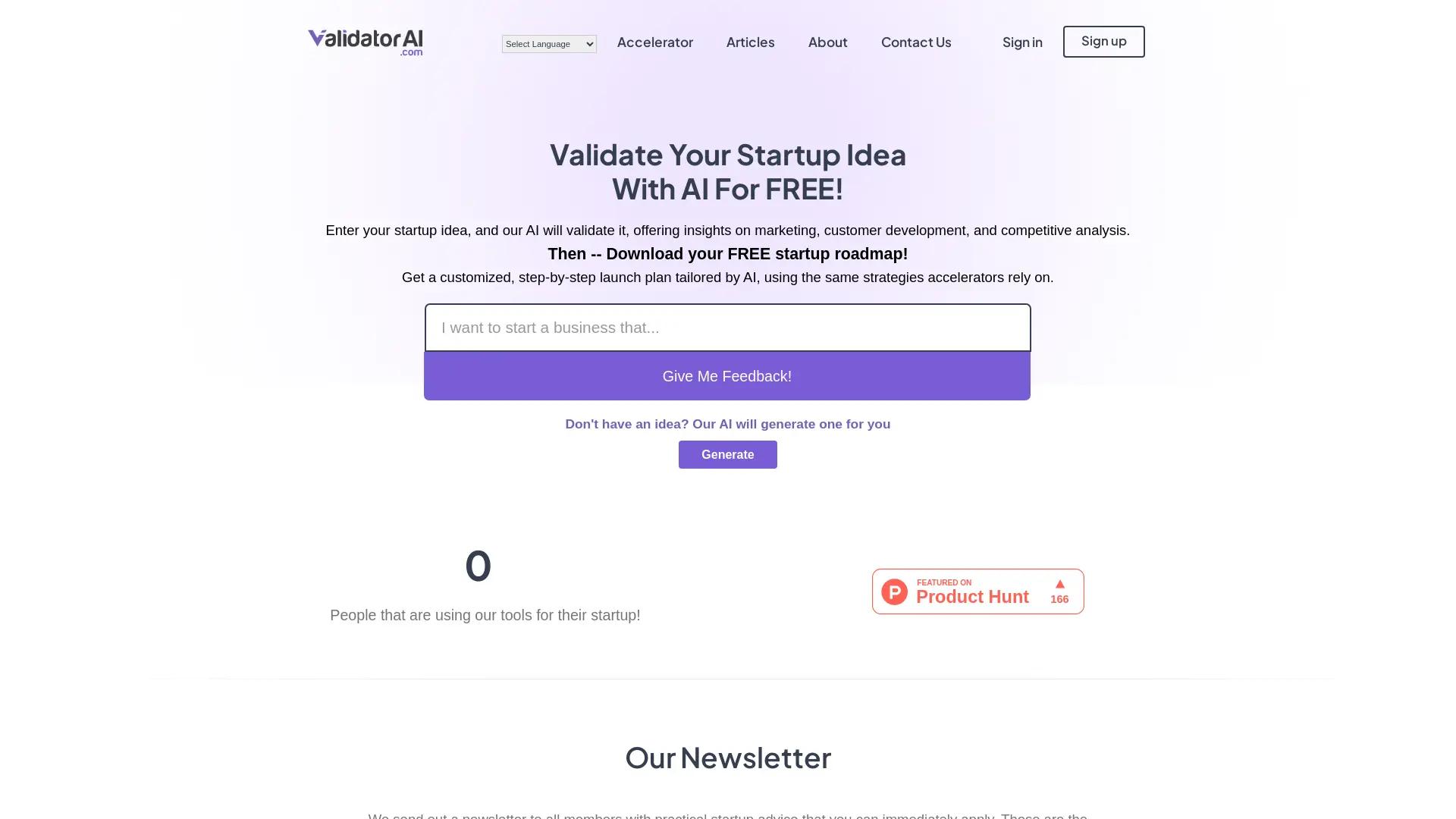 ValidatorAI screenshot