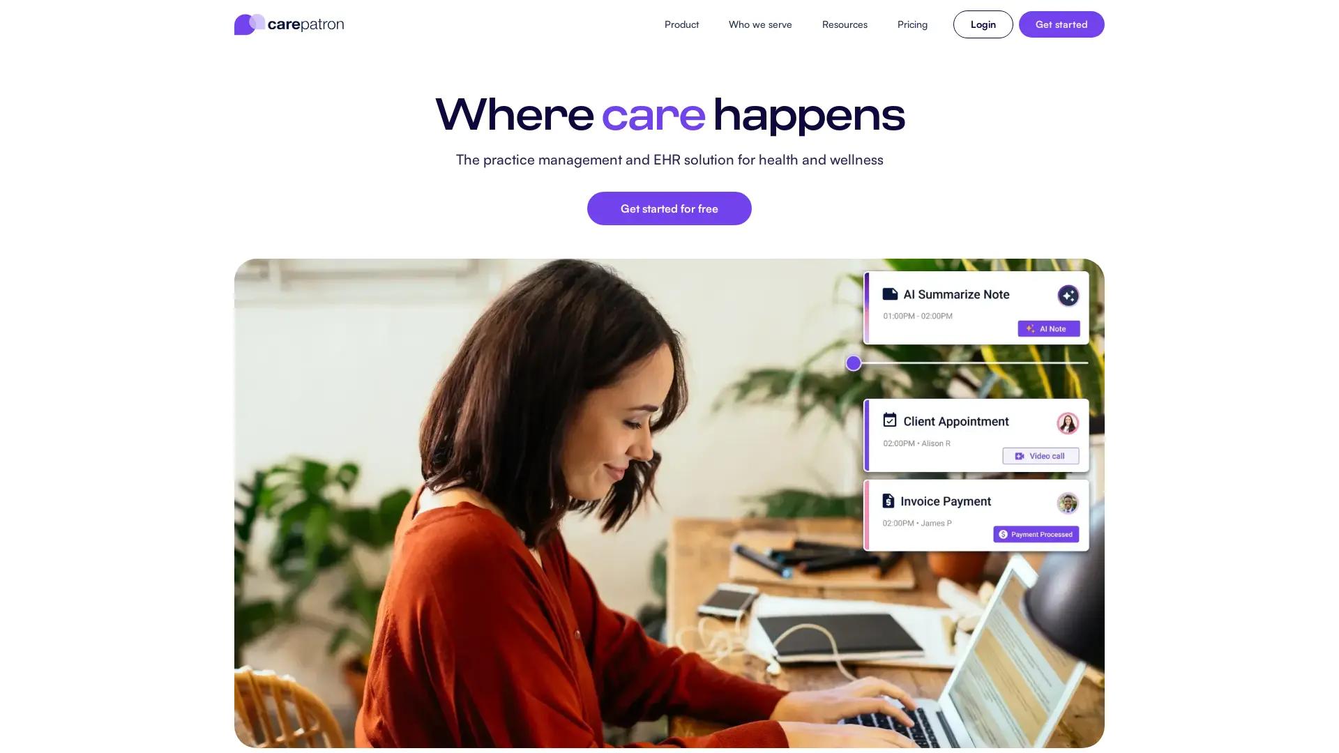 Carepatron screenshot