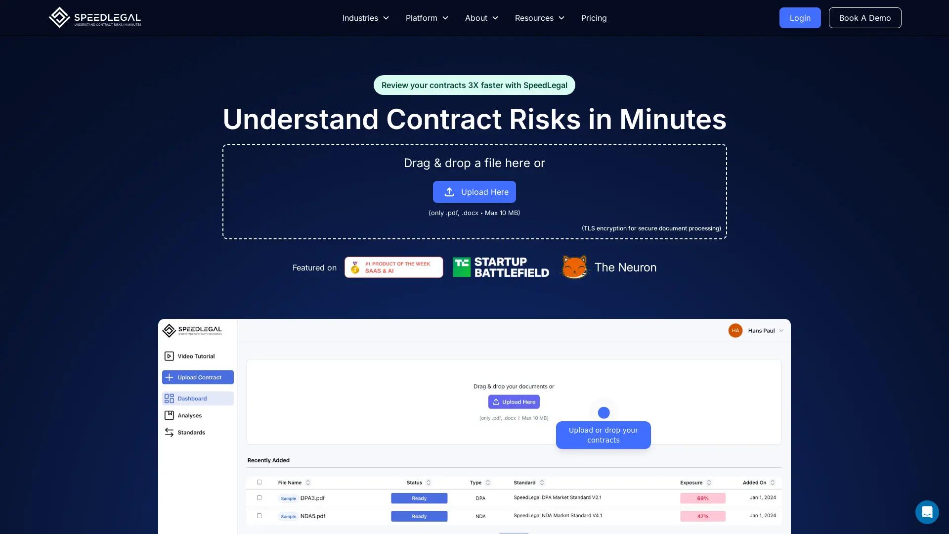 Speedlegal screenshot