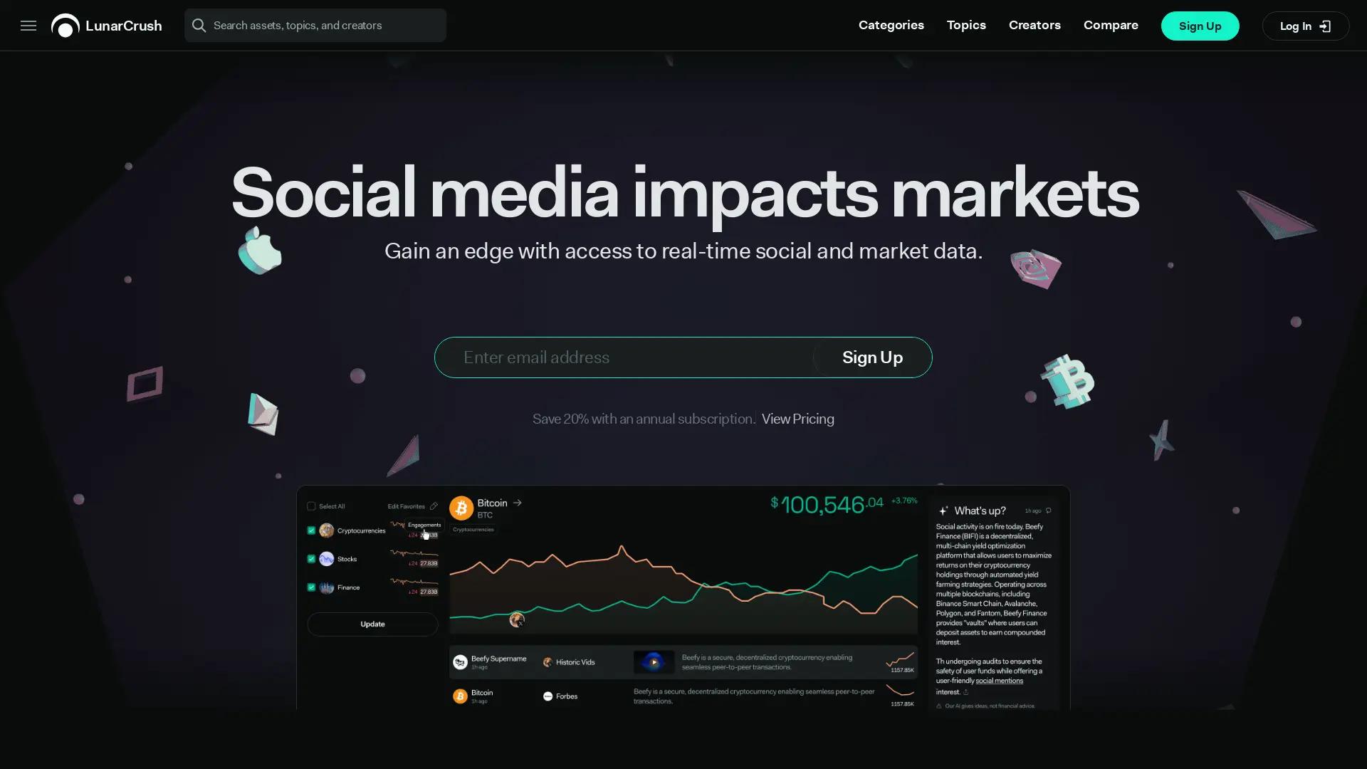 LunarCrush screenshot