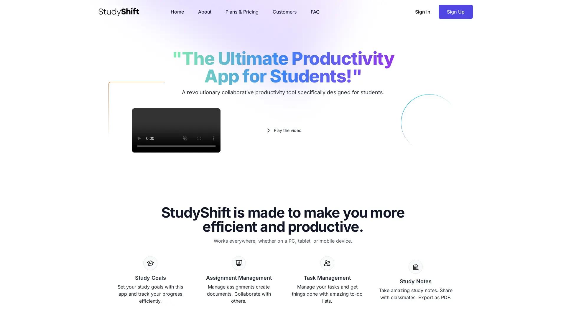 Studyshift screenshot