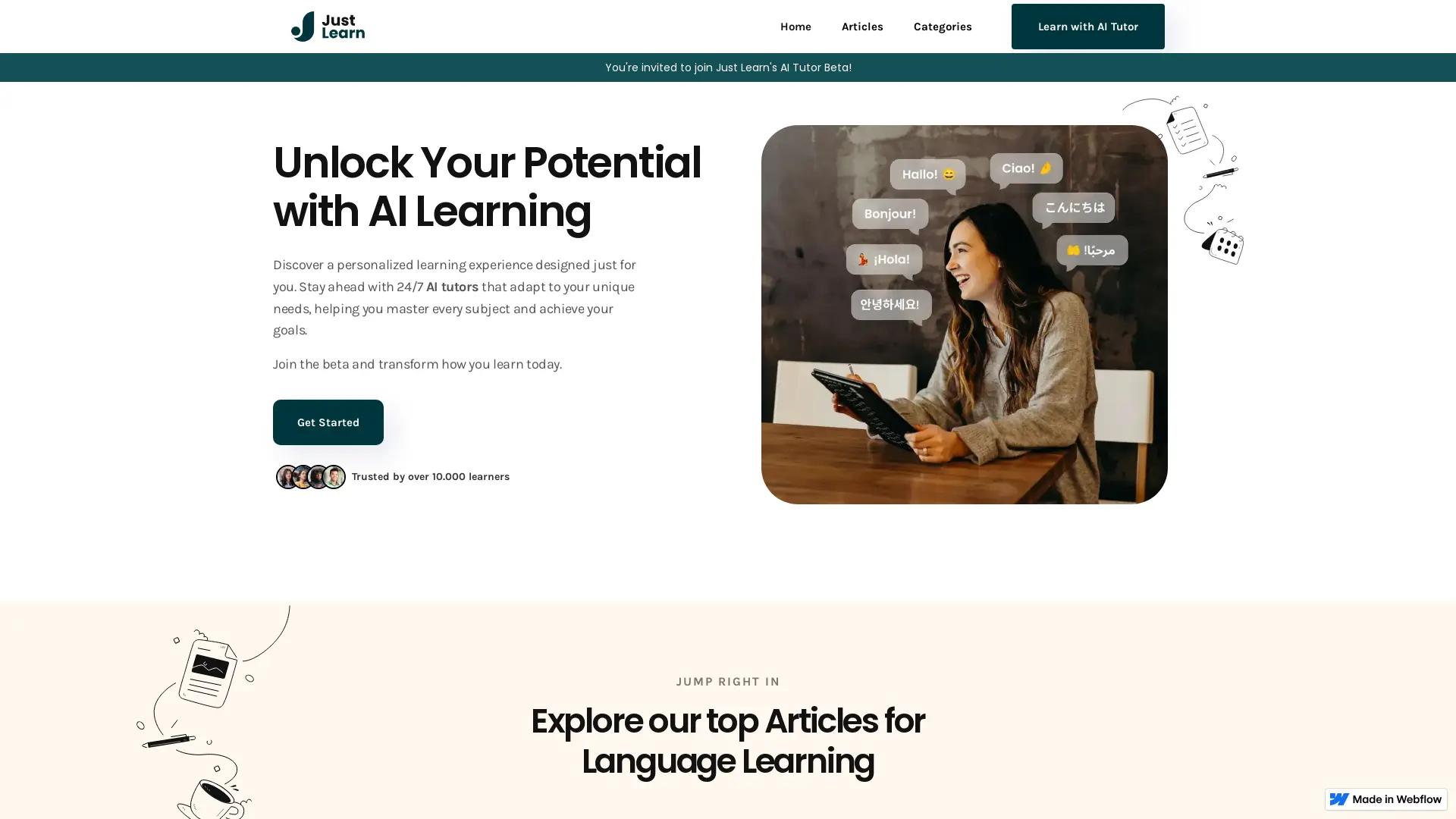 JustLearn screenshot