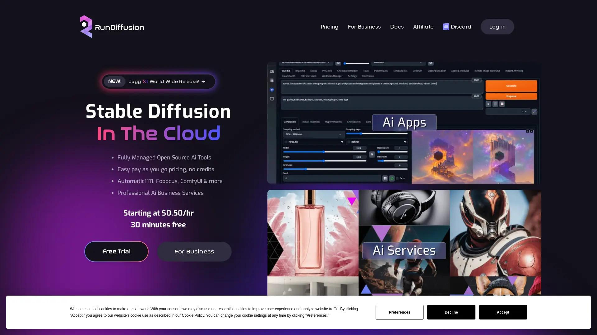 RunDiffusion screenshot