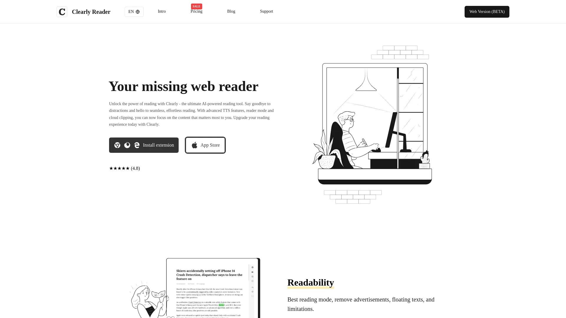 Clearly Reader screenshot