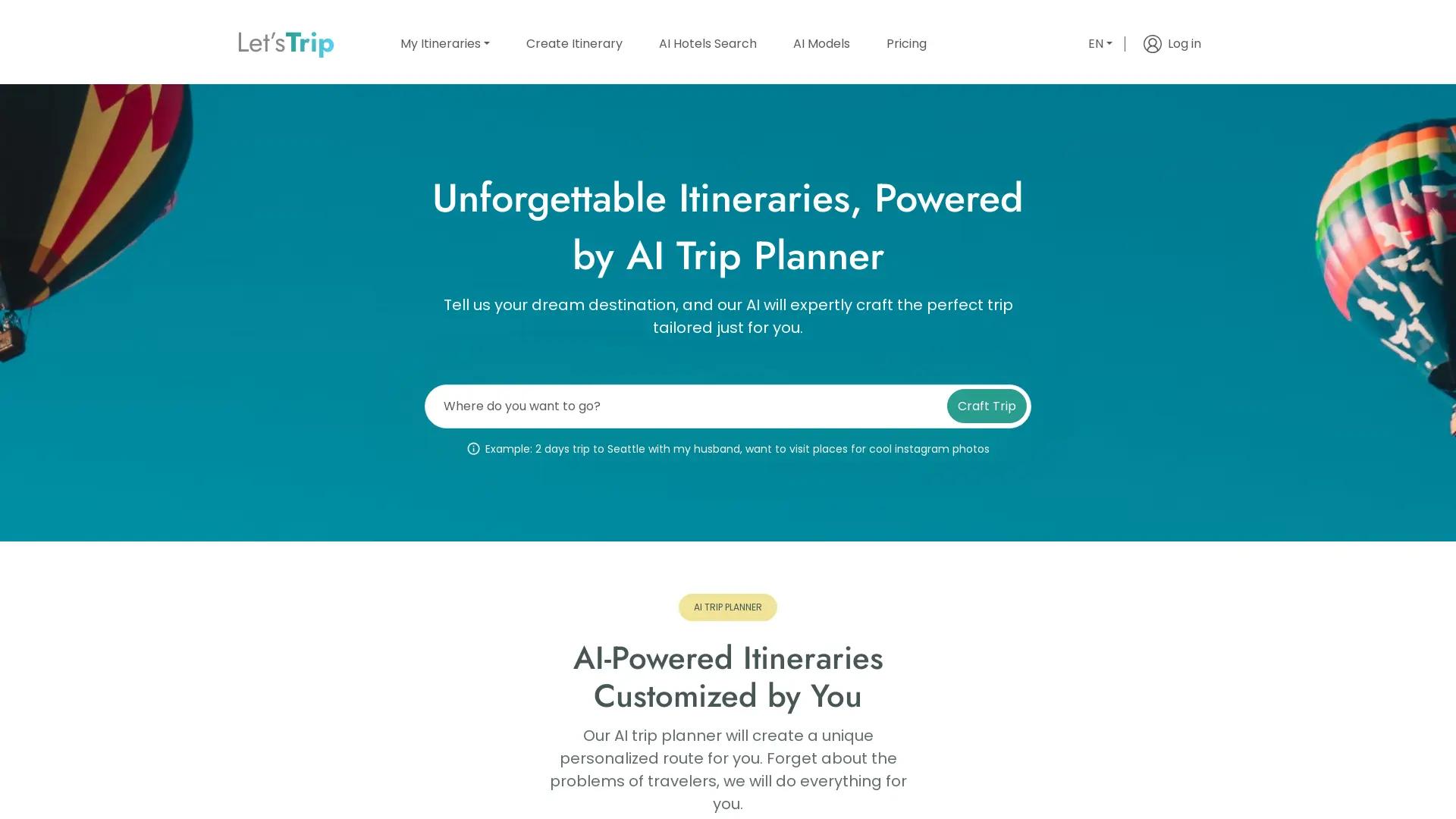 Let's Trip Planner screenshot