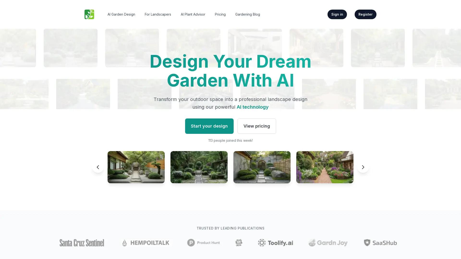AIGardenPlanner screenshot