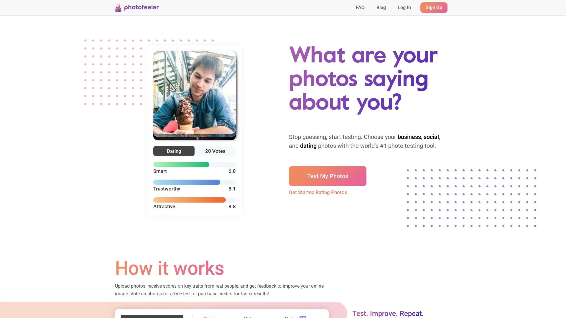 Photofeeler screenshot