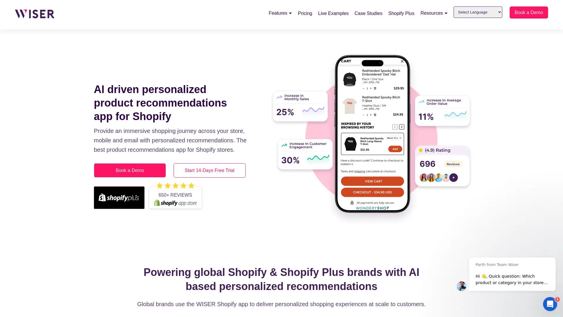 Getwiser.Ai screenshot