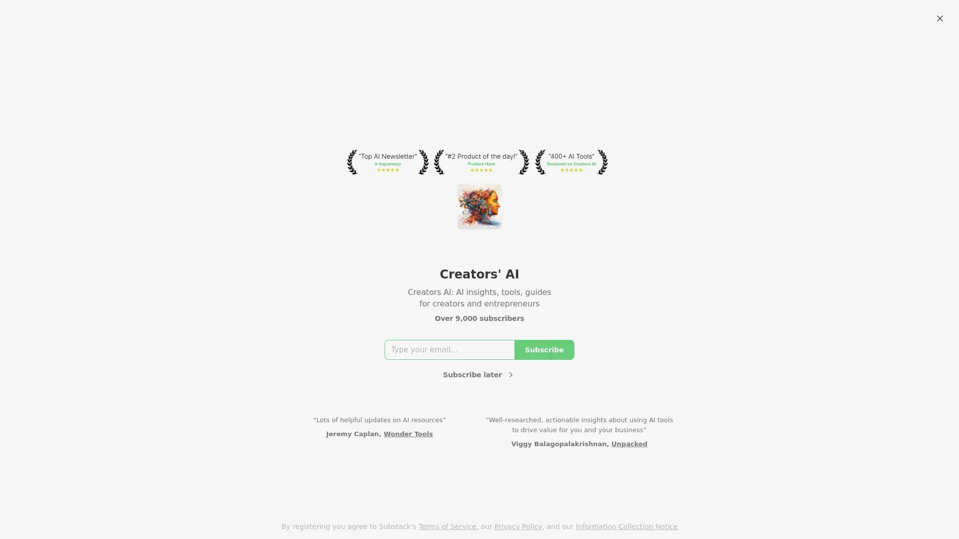 Creator's AI Toolkit screenshot