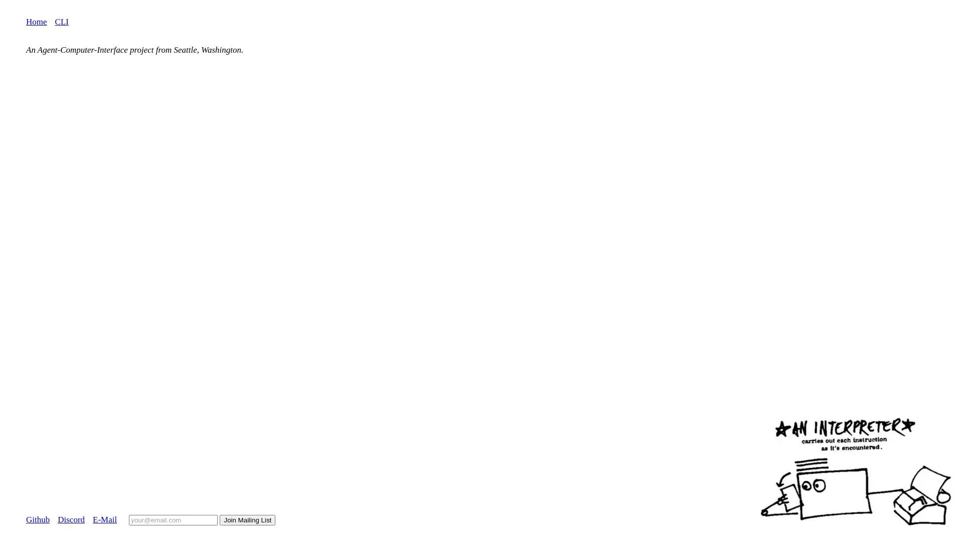 Open Interpreter screenshot