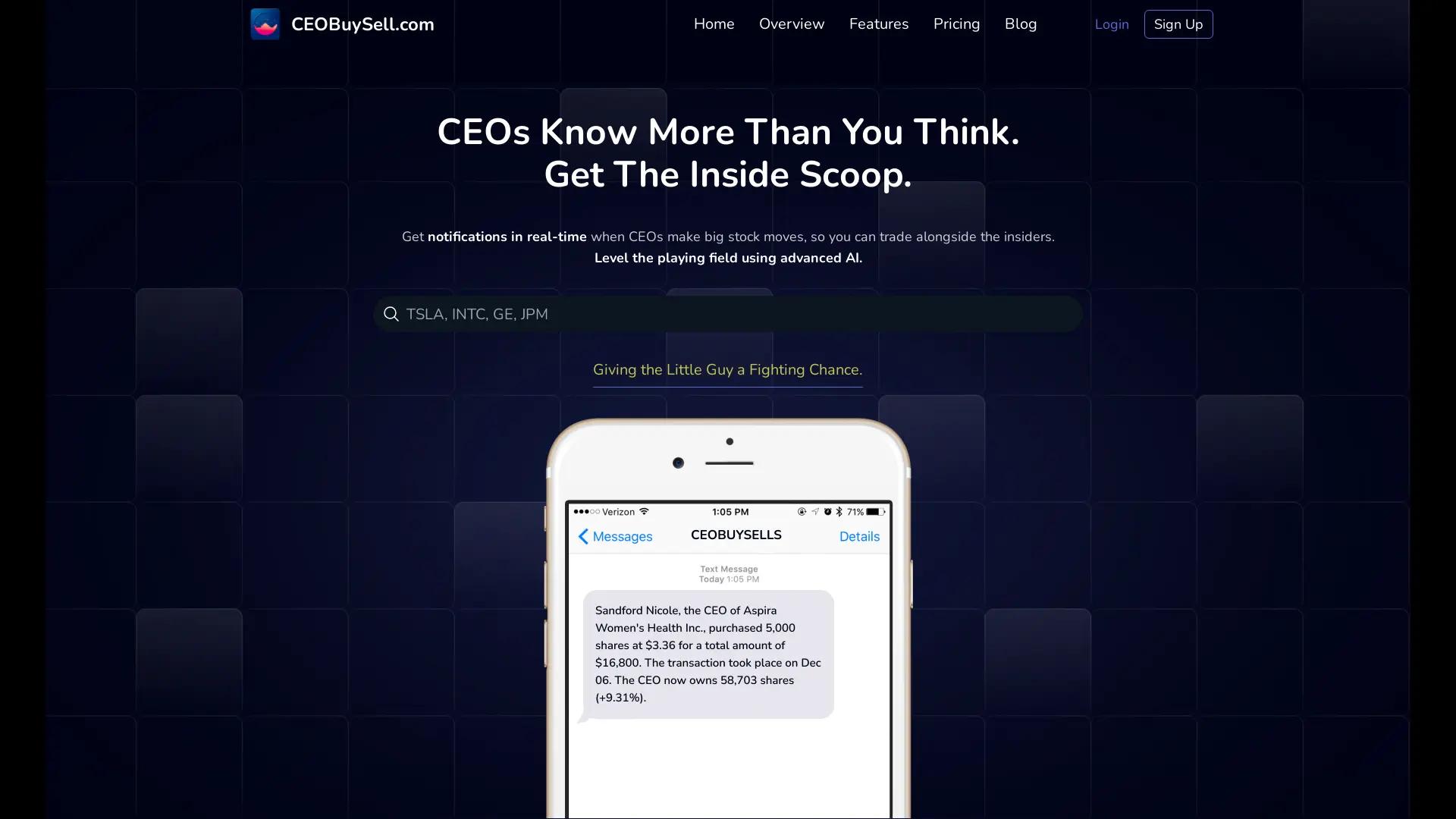 CEOBuySell screenshot