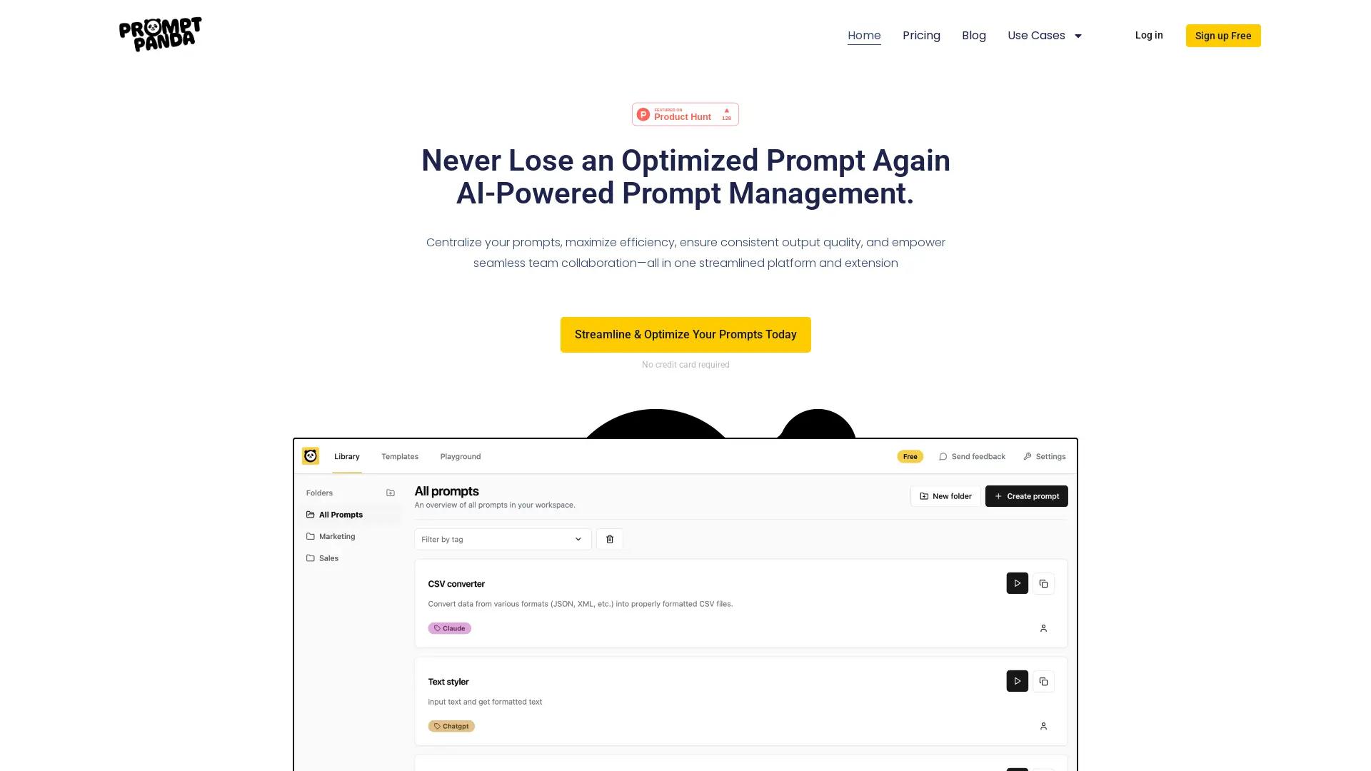 Promptpanda screenshot