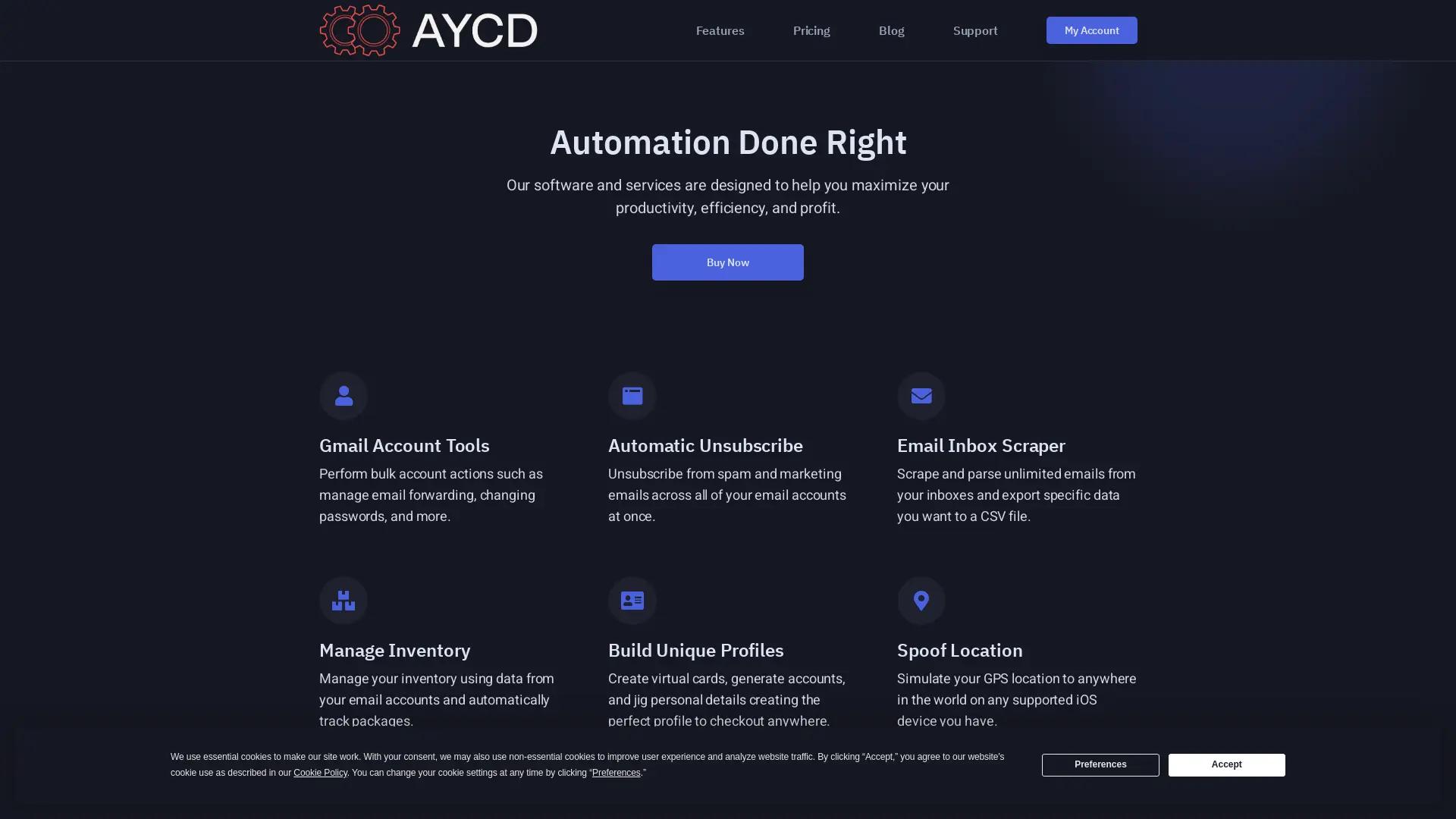 AYCD screenshot