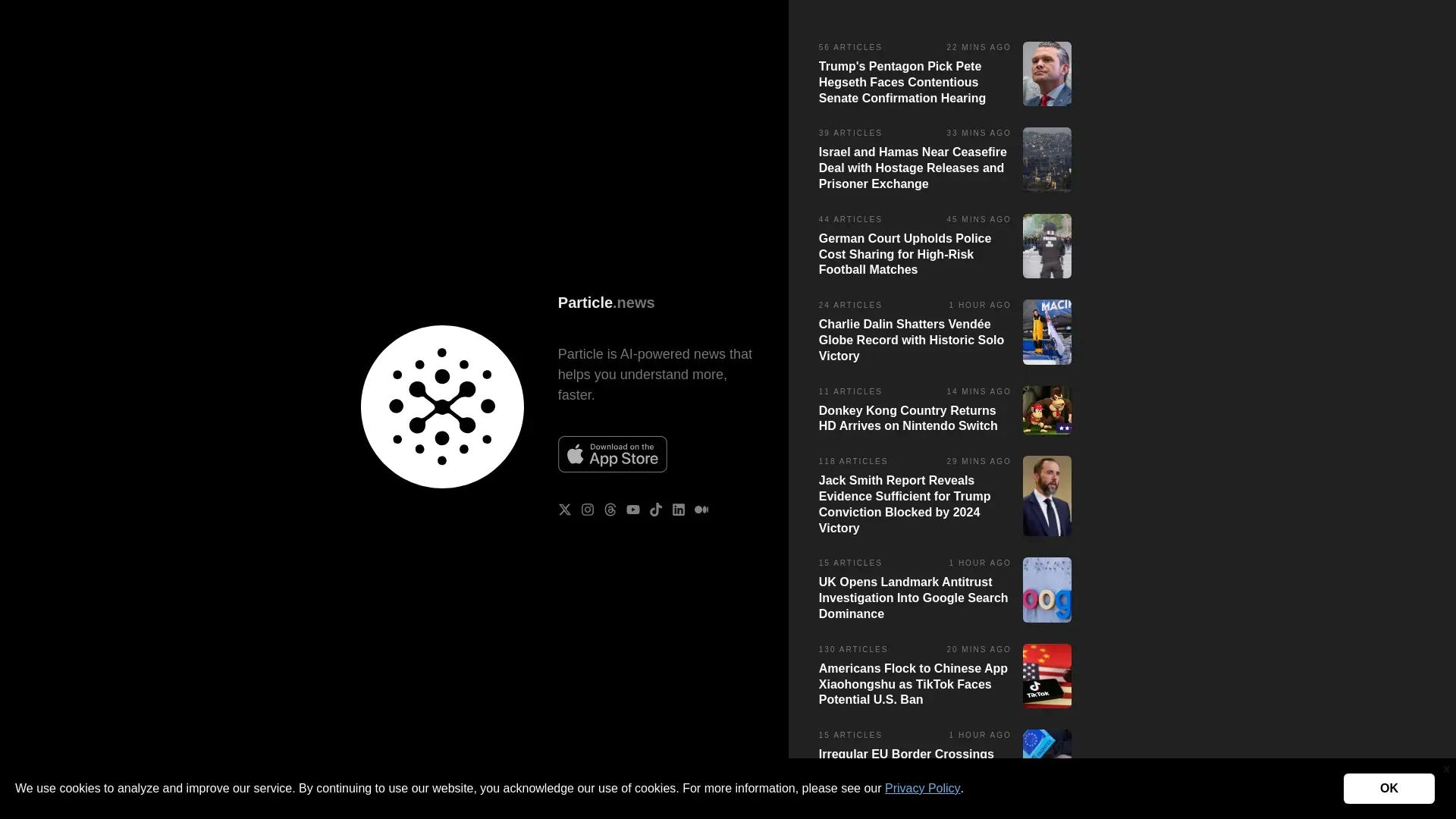 Particle News screenshot