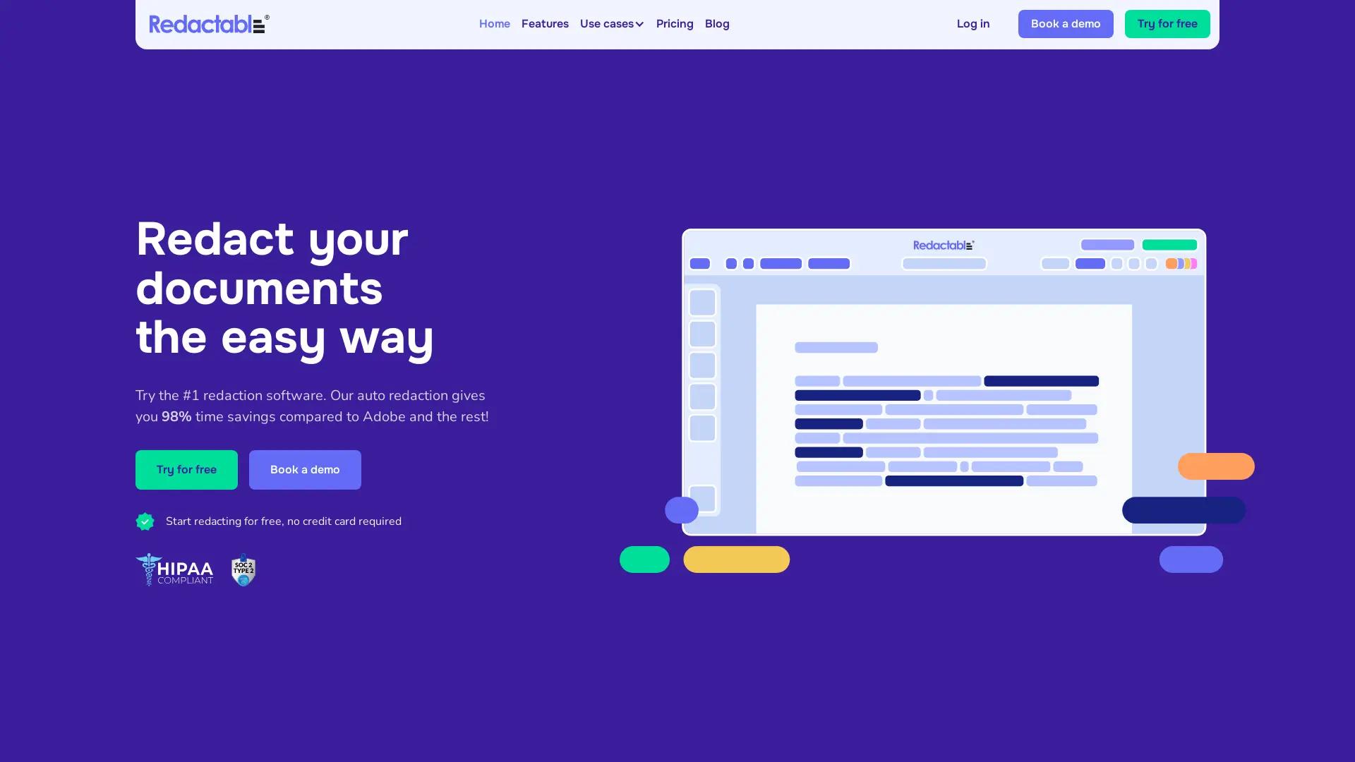 Redactable screenshot