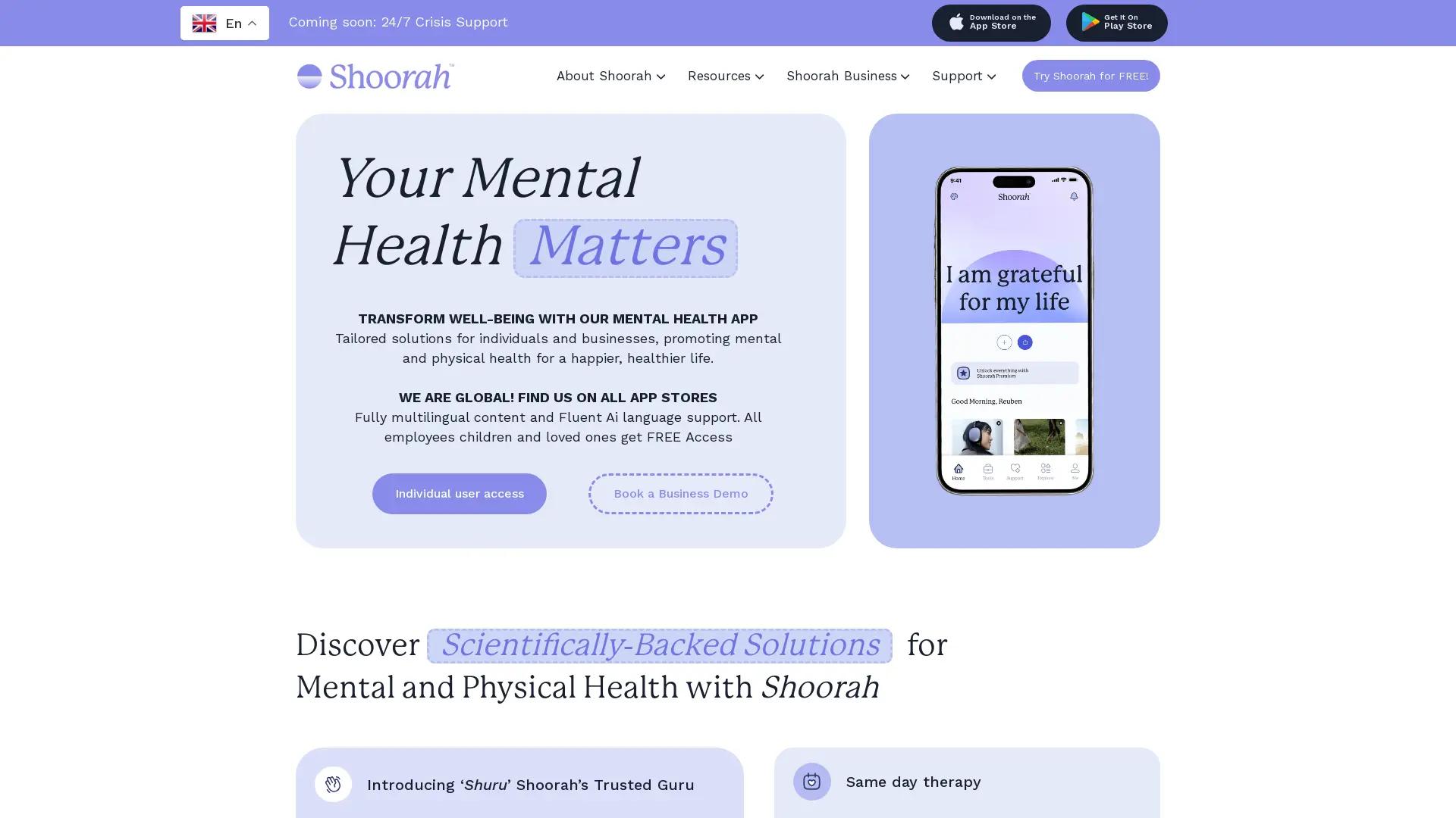 Shoorah Wellbeing screenshot