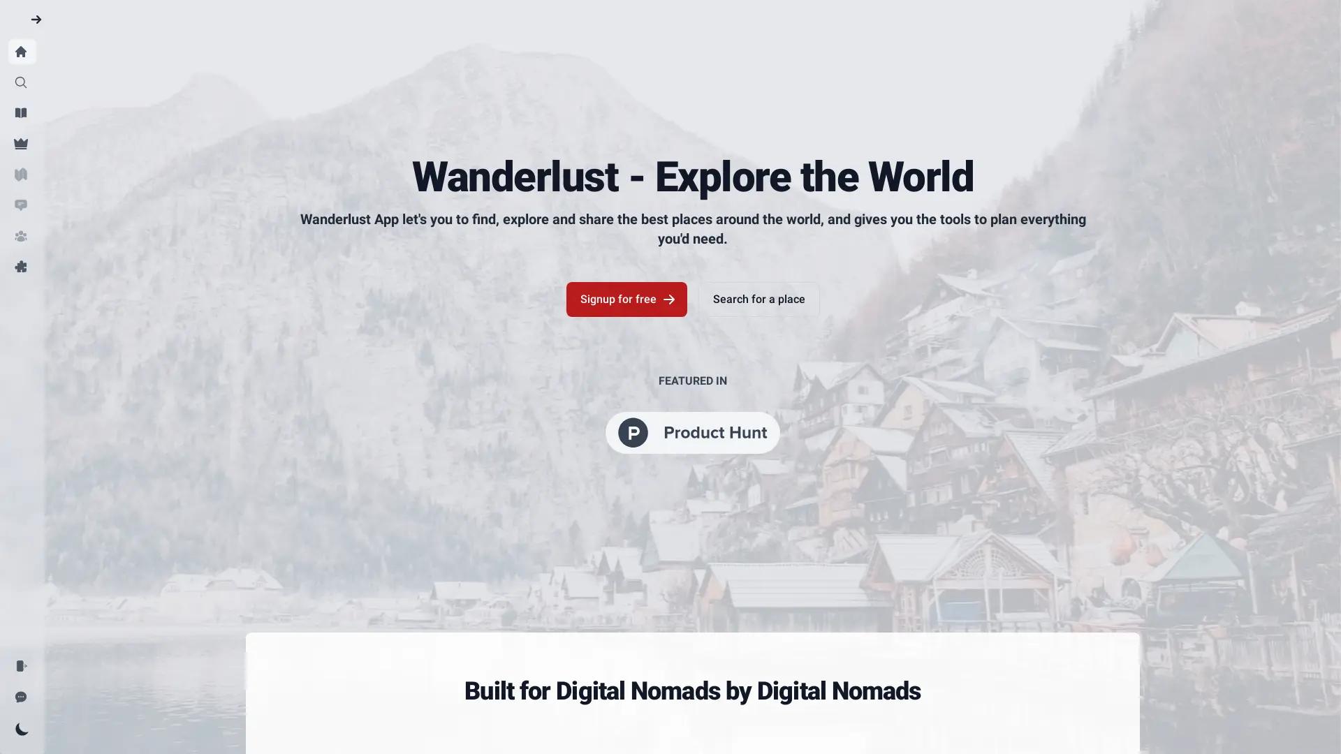 Wanderlust App screenshot