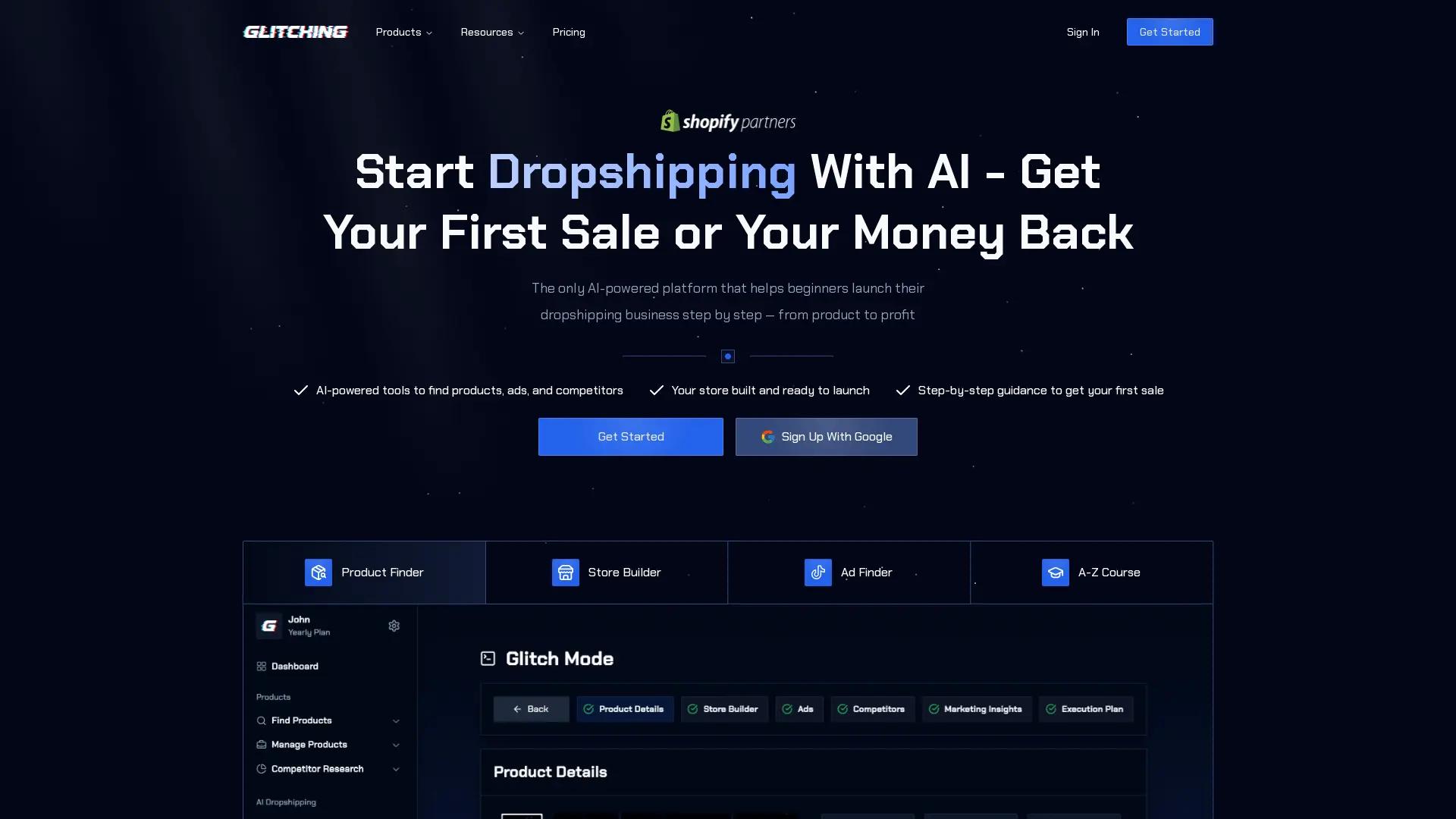 Glitching screenshot