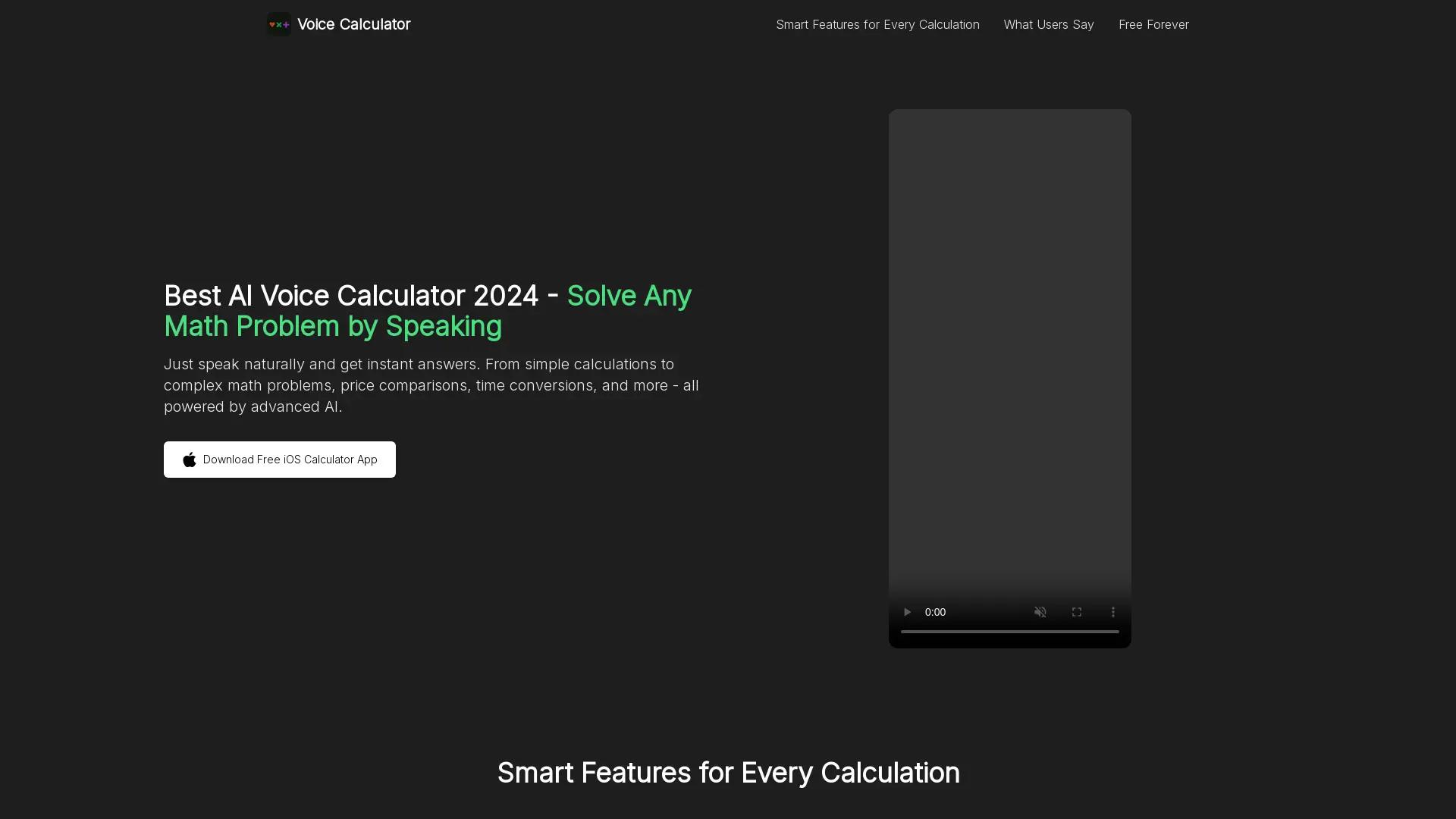 VoiceCalc screenshot