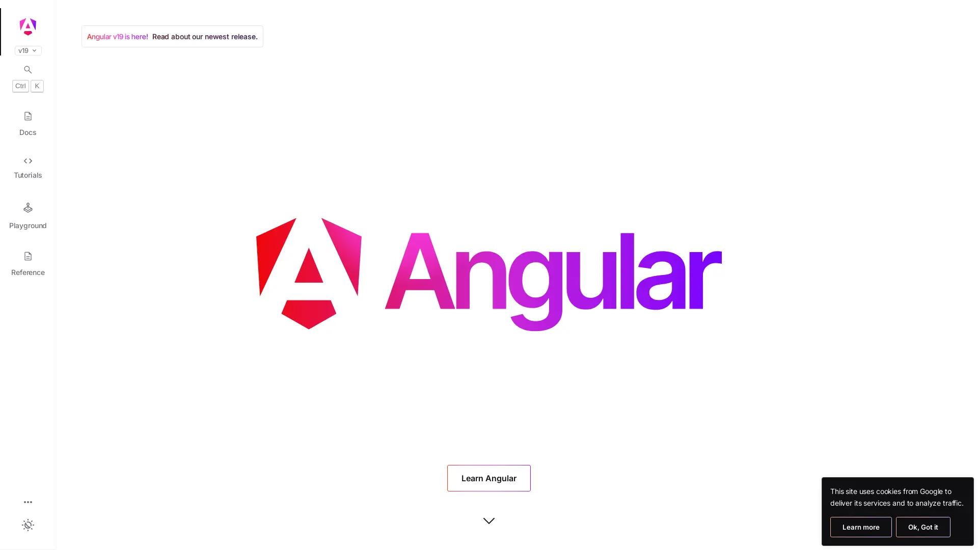 Angular.Dev screenshot