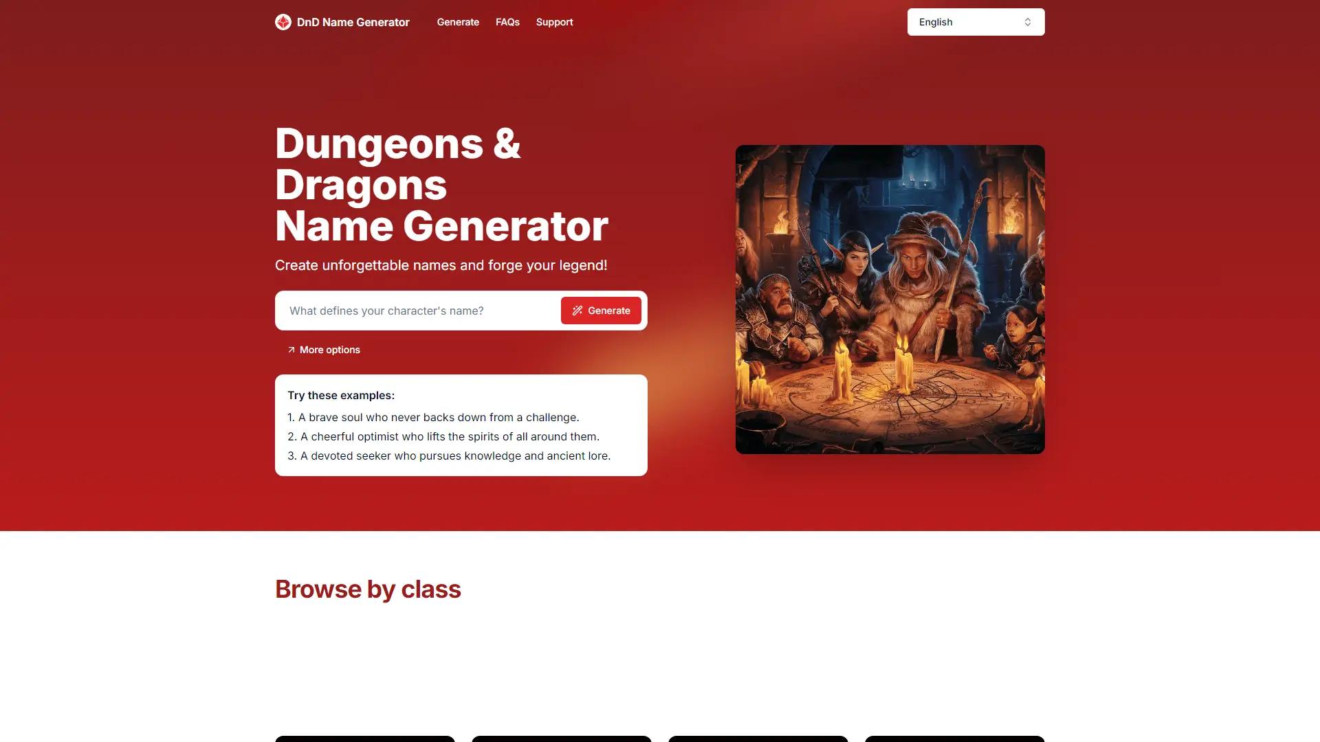 Dnd Name Generator screenshot