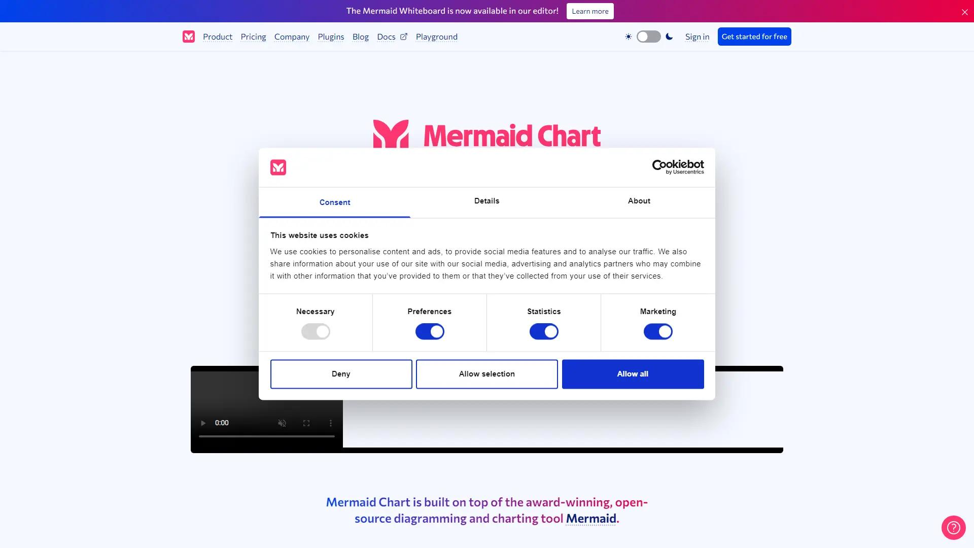 Mermaid Chart screenshot