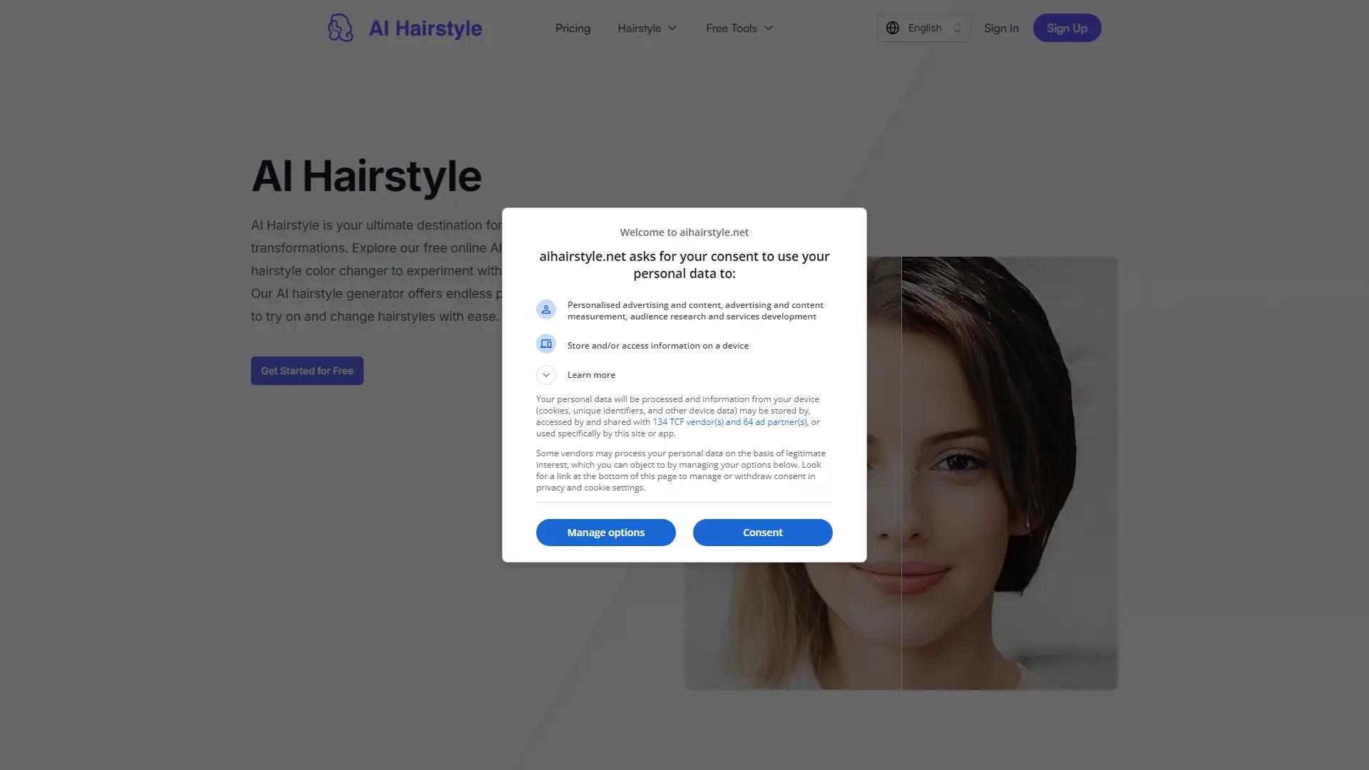 AI Hairstyle screenshot