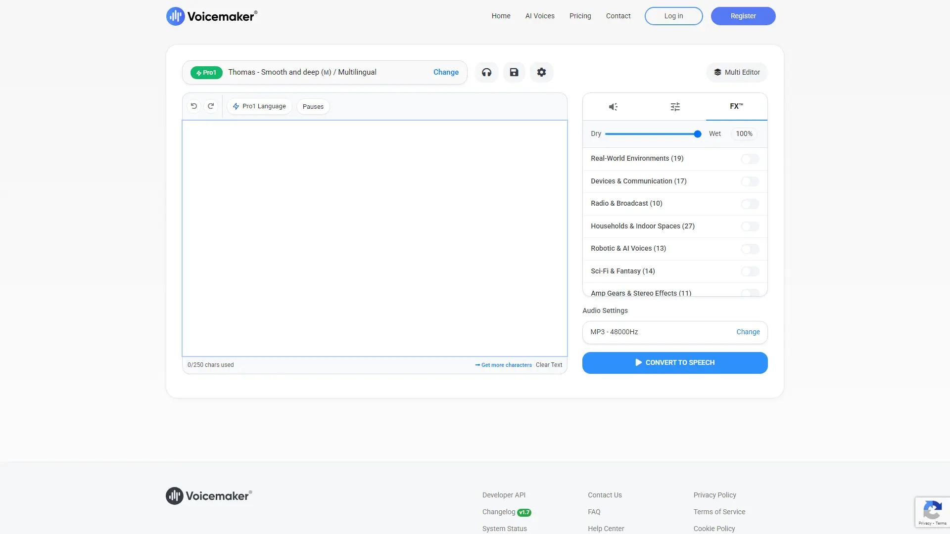Voicemaker screenshot