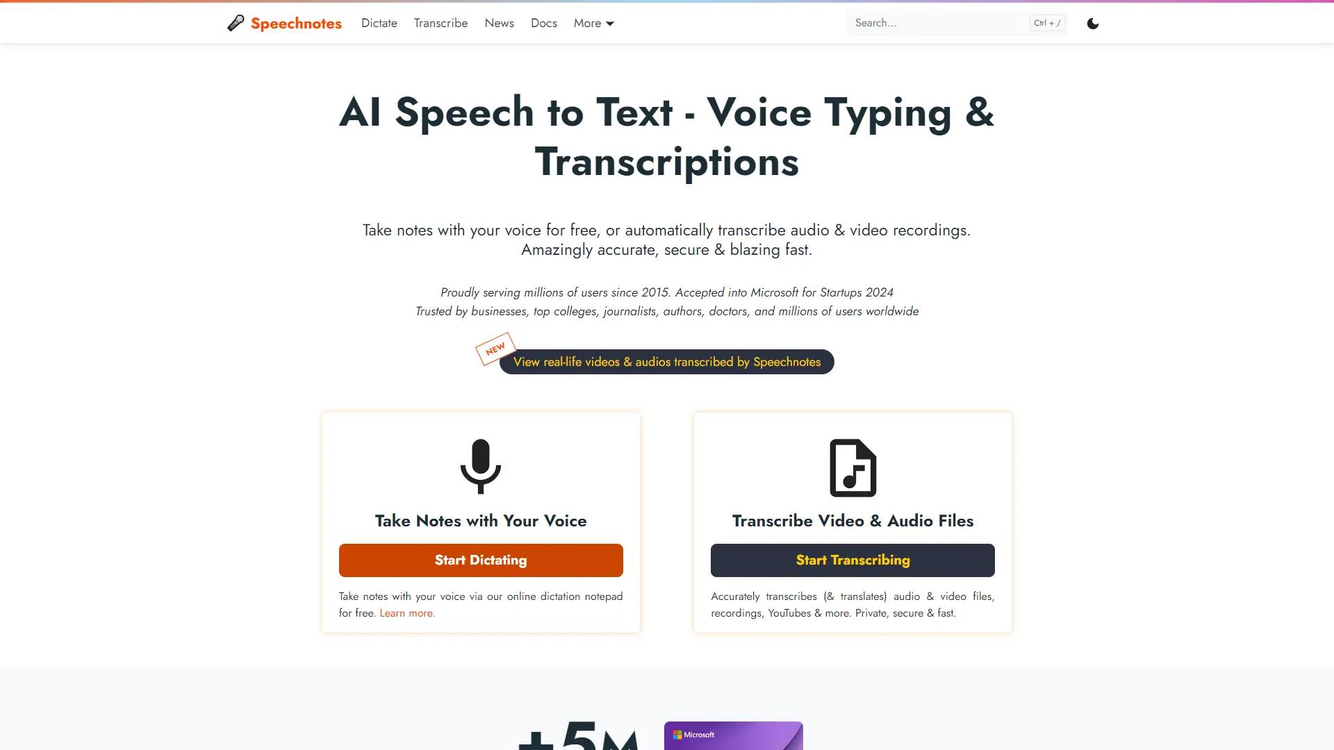 Speechnotes screenshot
