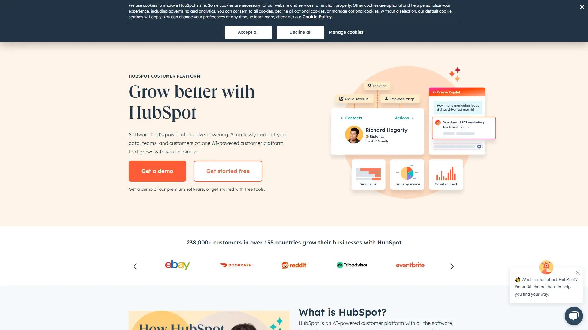 HubSpot screenshot