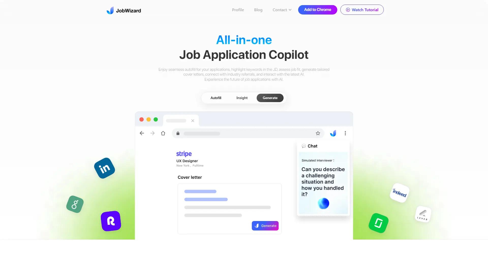JobWizard screenshot