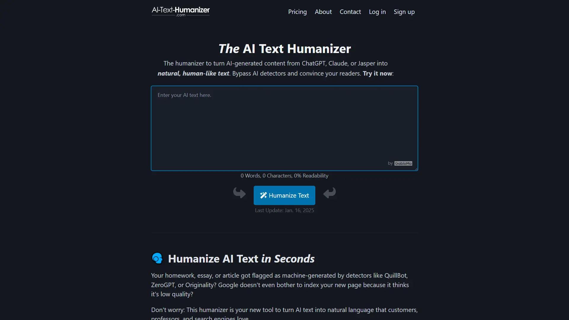 AI-Text-Humanizer screenshot